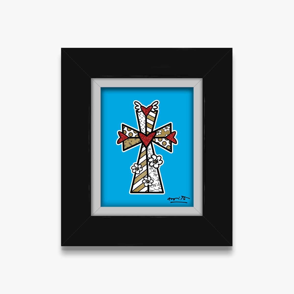 blessings blue limited edition print  colorful decorative collectible gift idea
