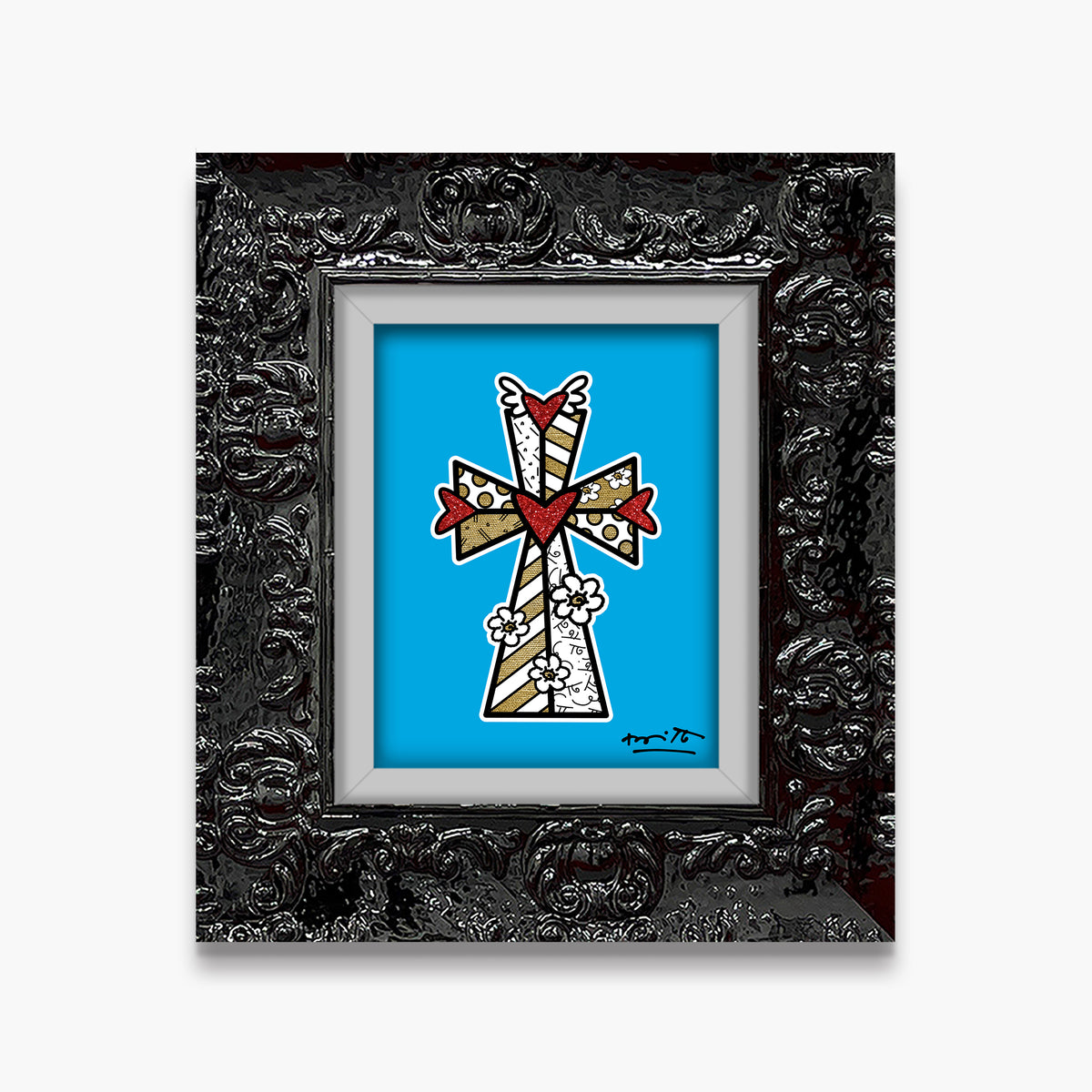 blessings blue limited edition print  artistic colorful design collectible