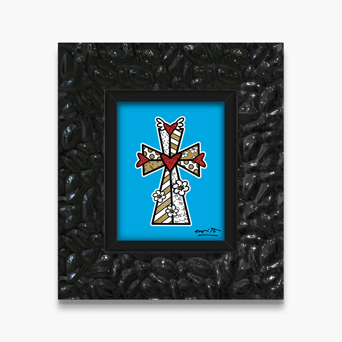 blessings blue limited edition print  colorful decorative collectible gift idea