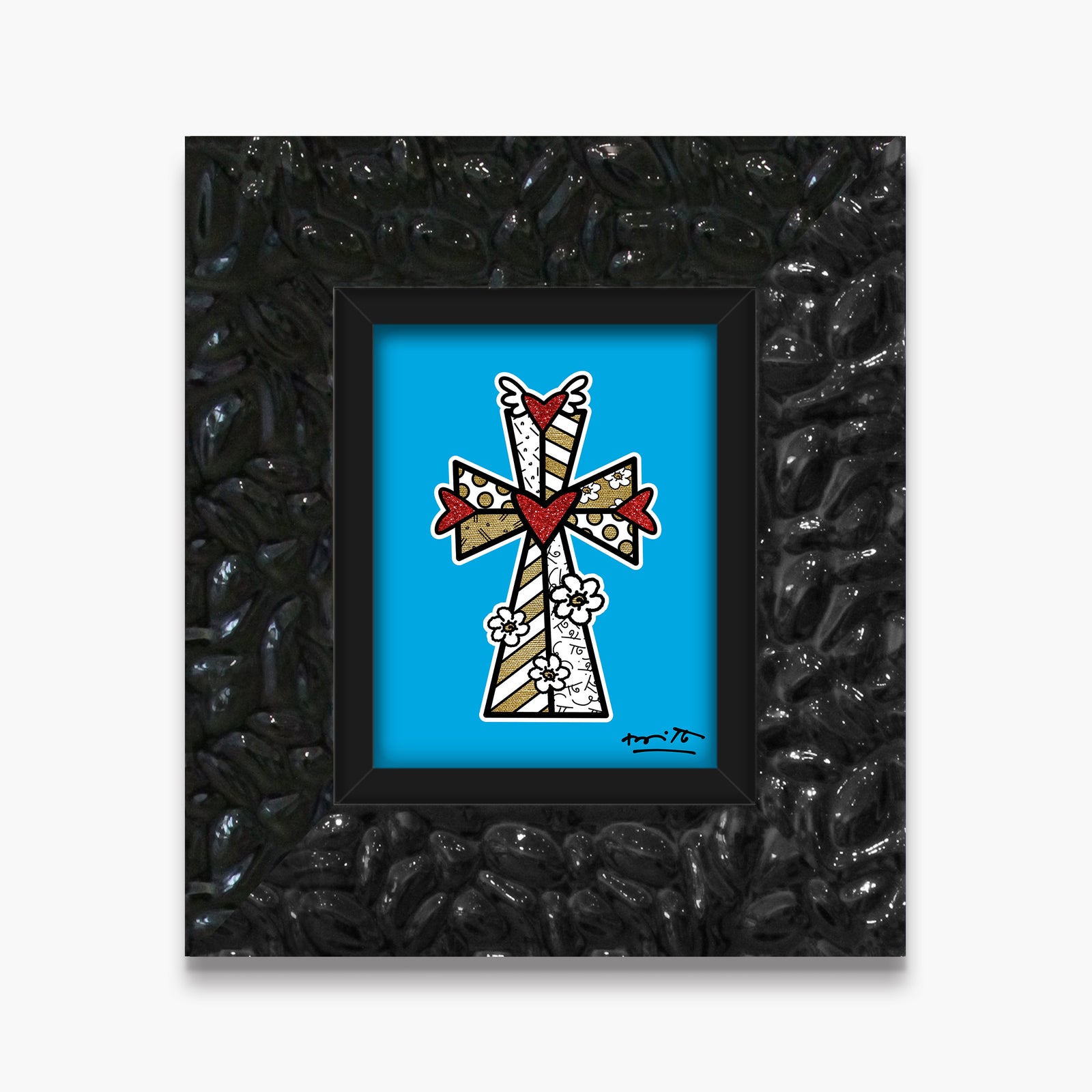 blessings blue limited edition print  colorful decorative collectible gift idea