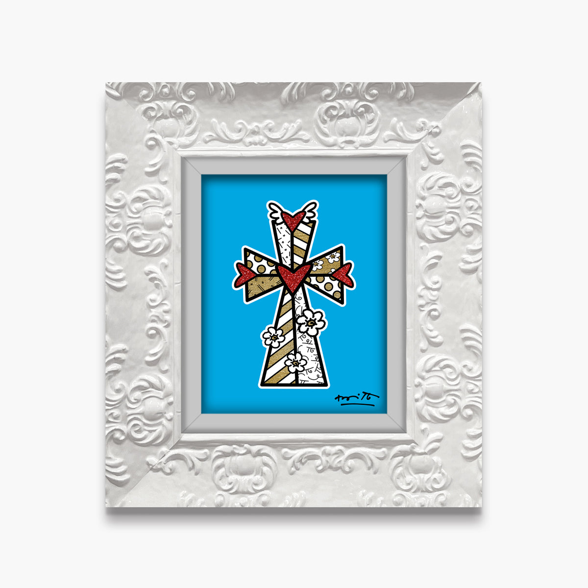 blessings blue limited edition print  colorful decorative collectible gift idea