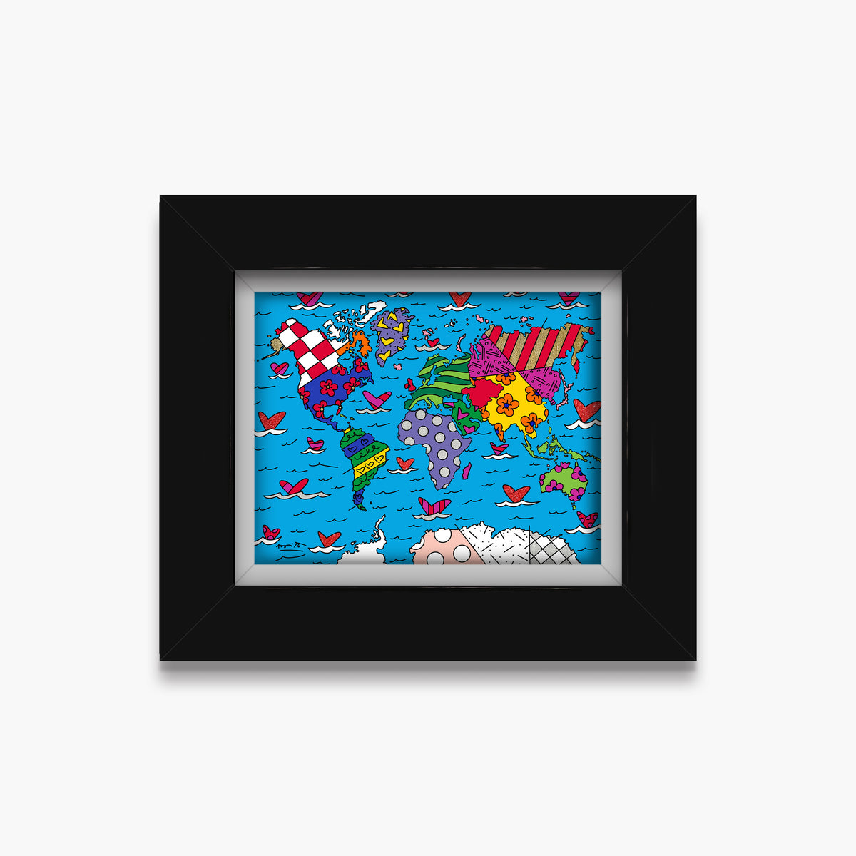 small world limited edition print  artistic colorful design collectible