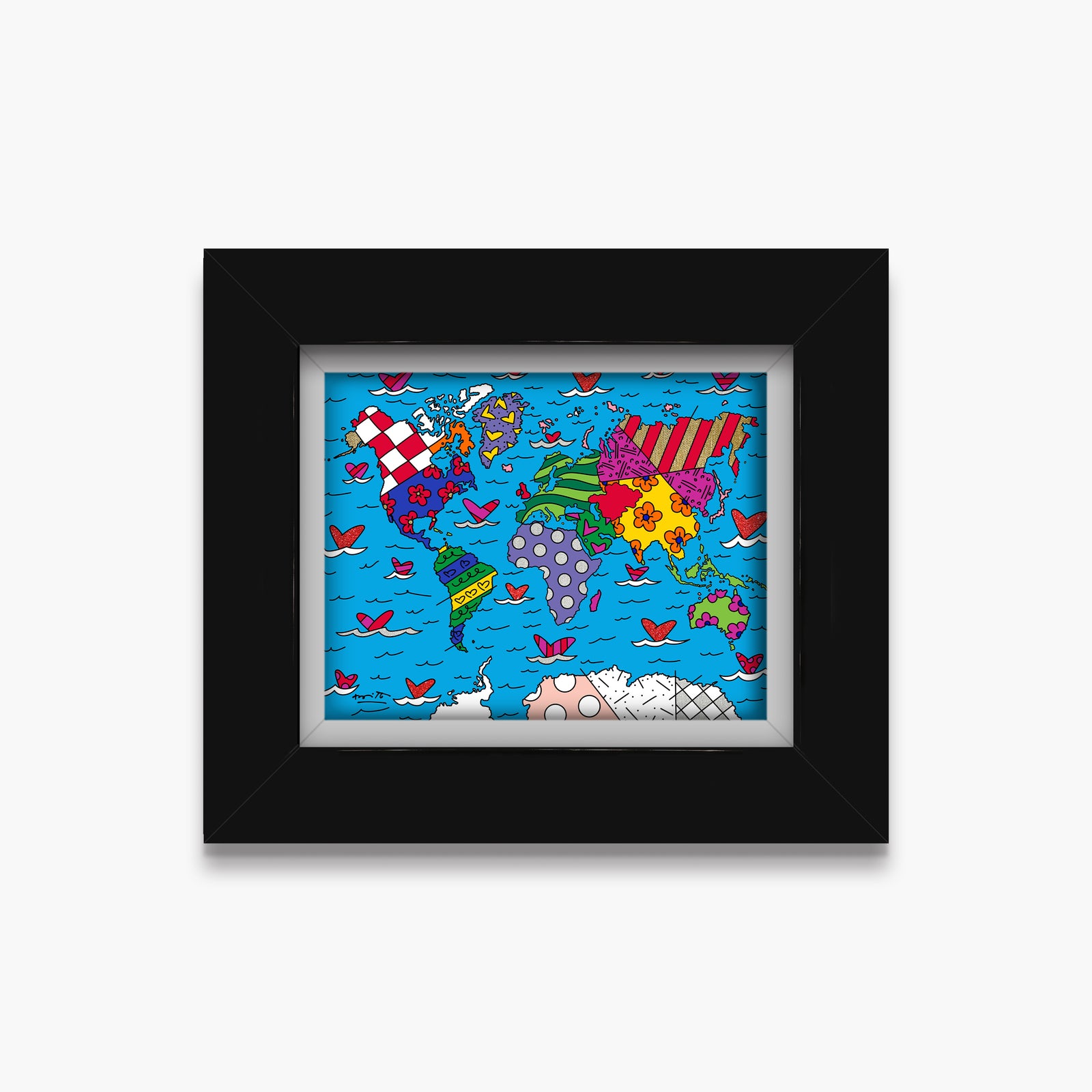 small world limited edition print  artistic colorful design collectible
