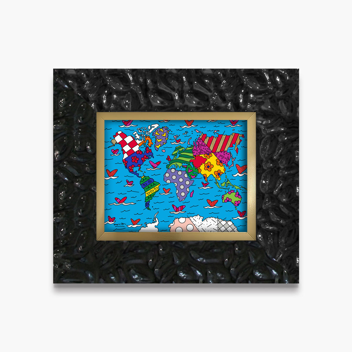 small world limited edition print  artistic colorful design collectible