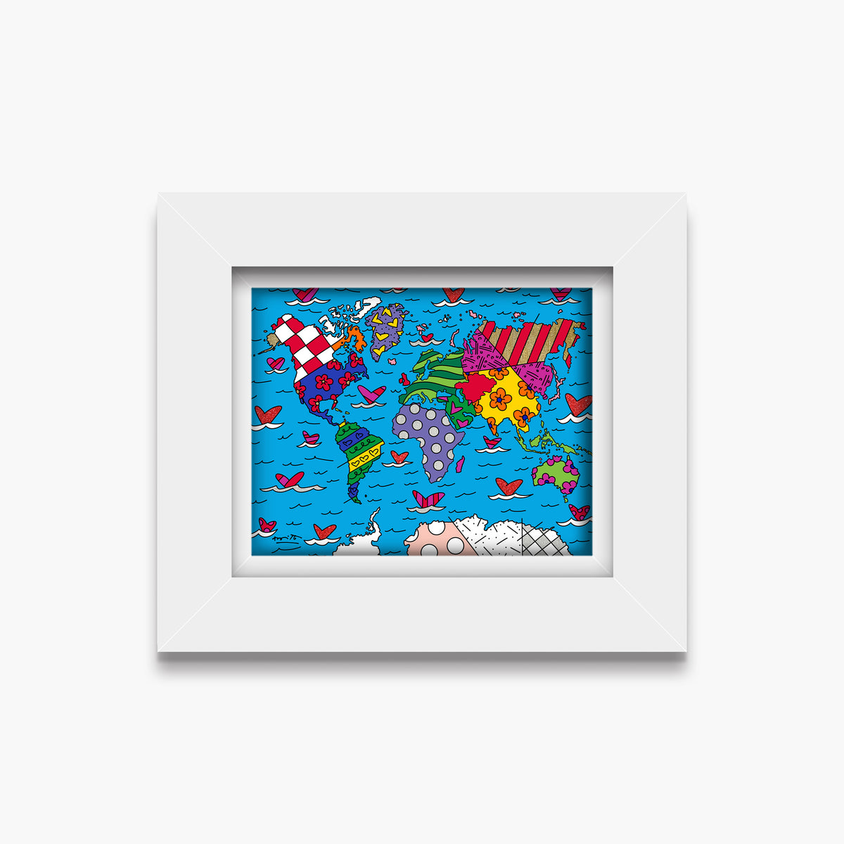 small world limited edition print  colorful decorative collectible gift idea