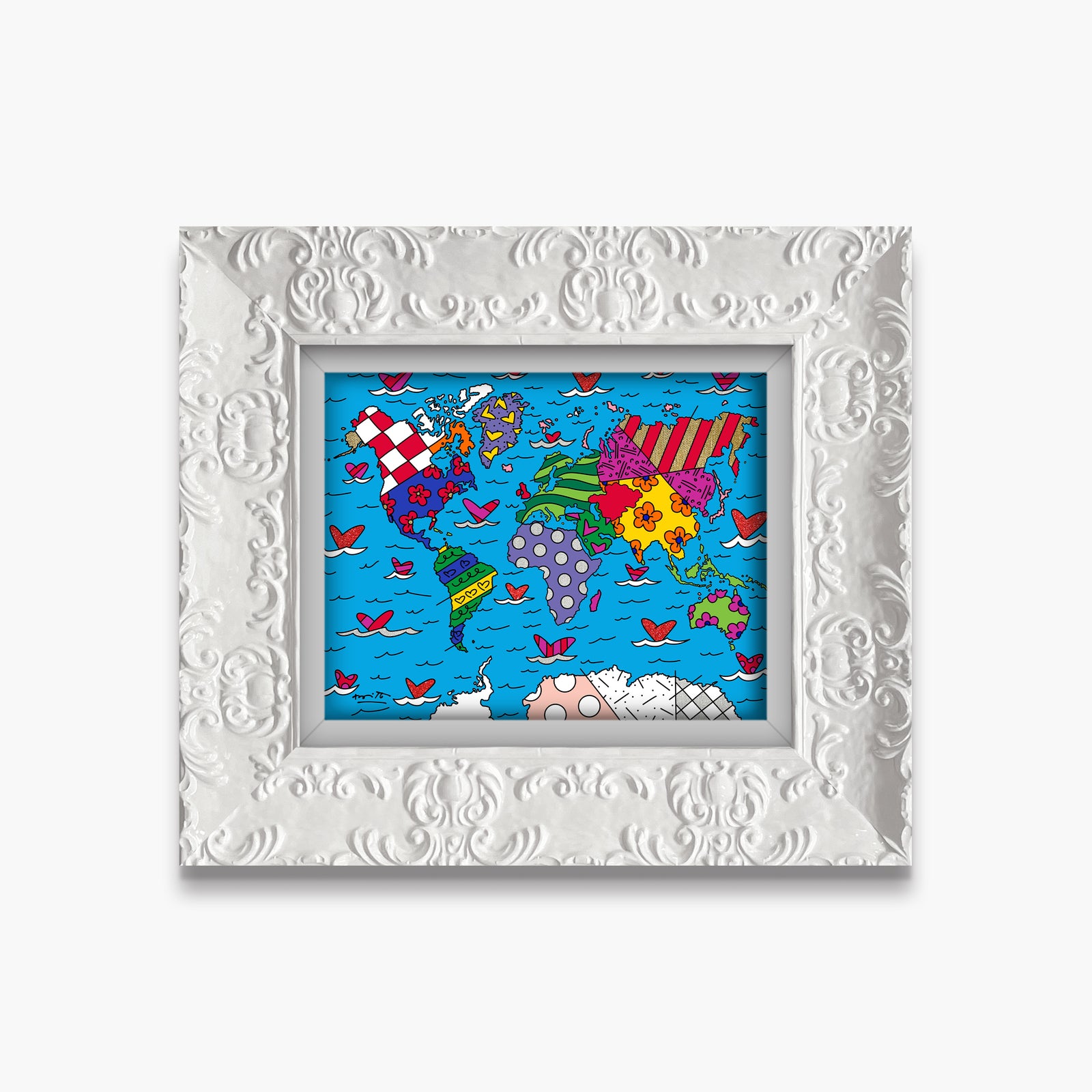 small world limited edition print  artistic colorful design collectible