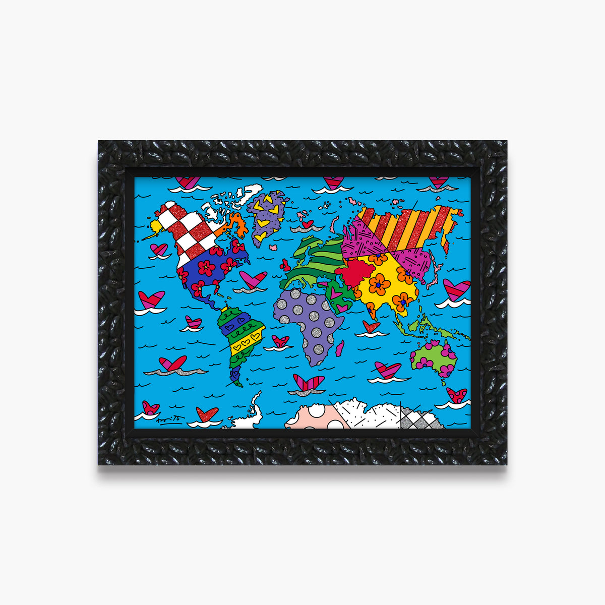 modern pop art we are the world limited  vibrant home decor