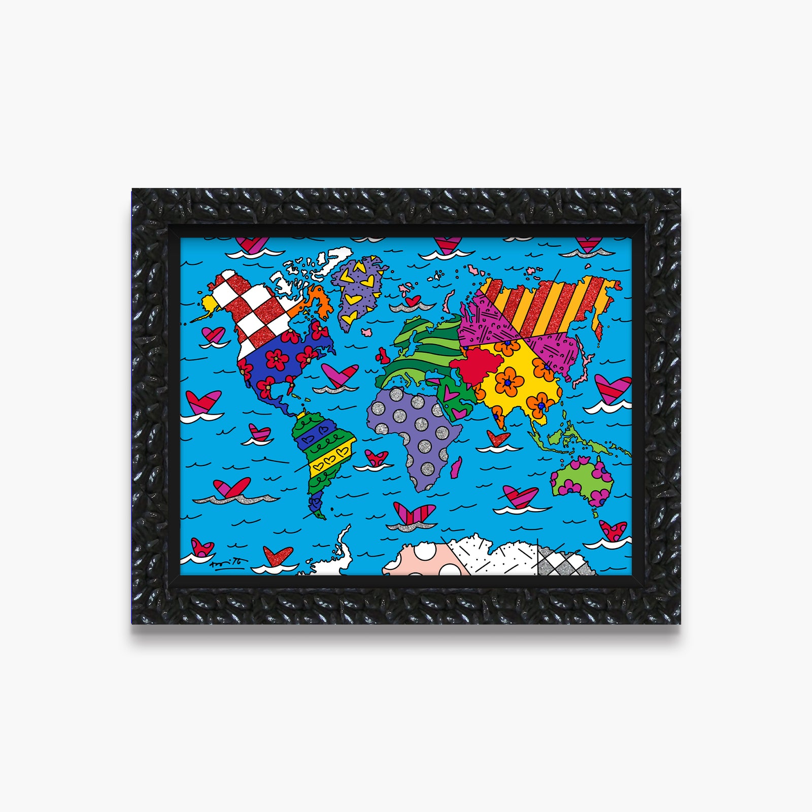 modern pop art we are the world limited  vibrant home decor