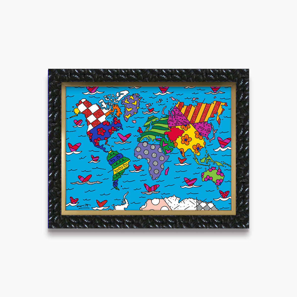 modern pop art we are the world limited  vibrant home decor