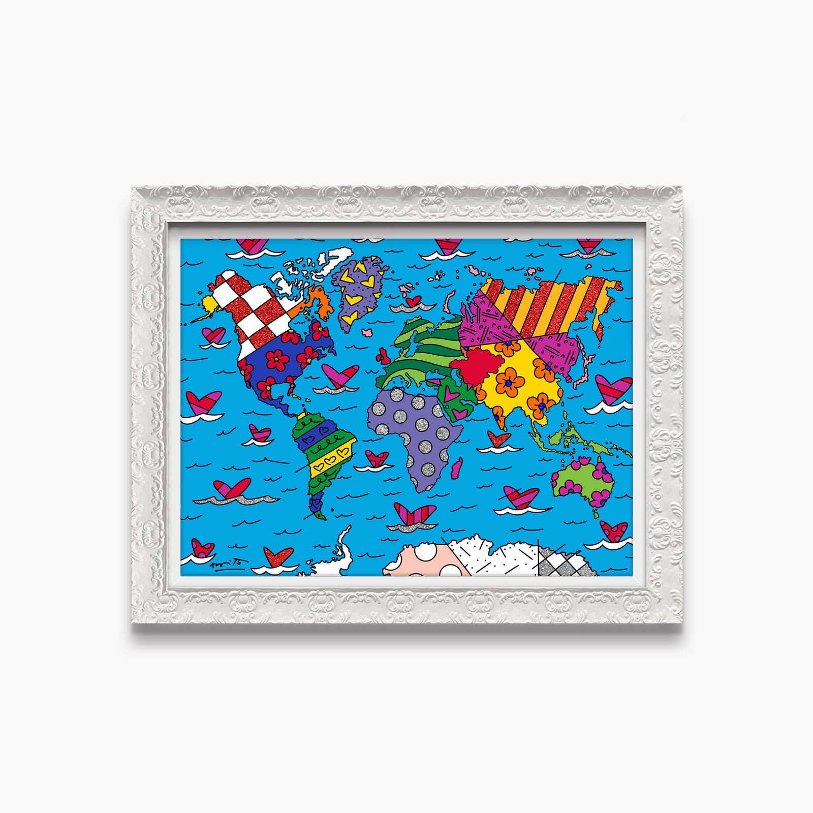 modern pop art we are the world limited  vibrant home decor