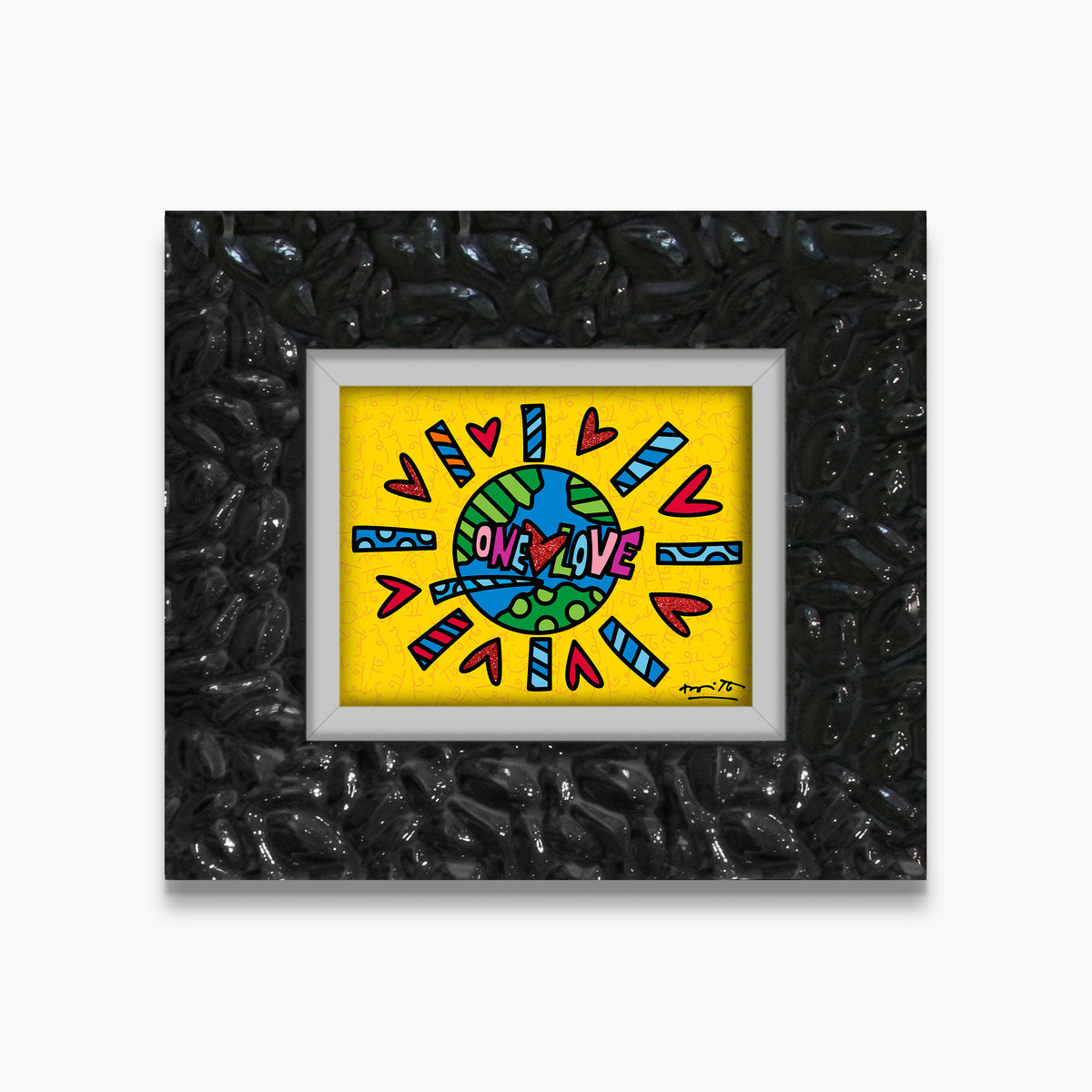 modern pop art one love limited edition print  vibrant home decor