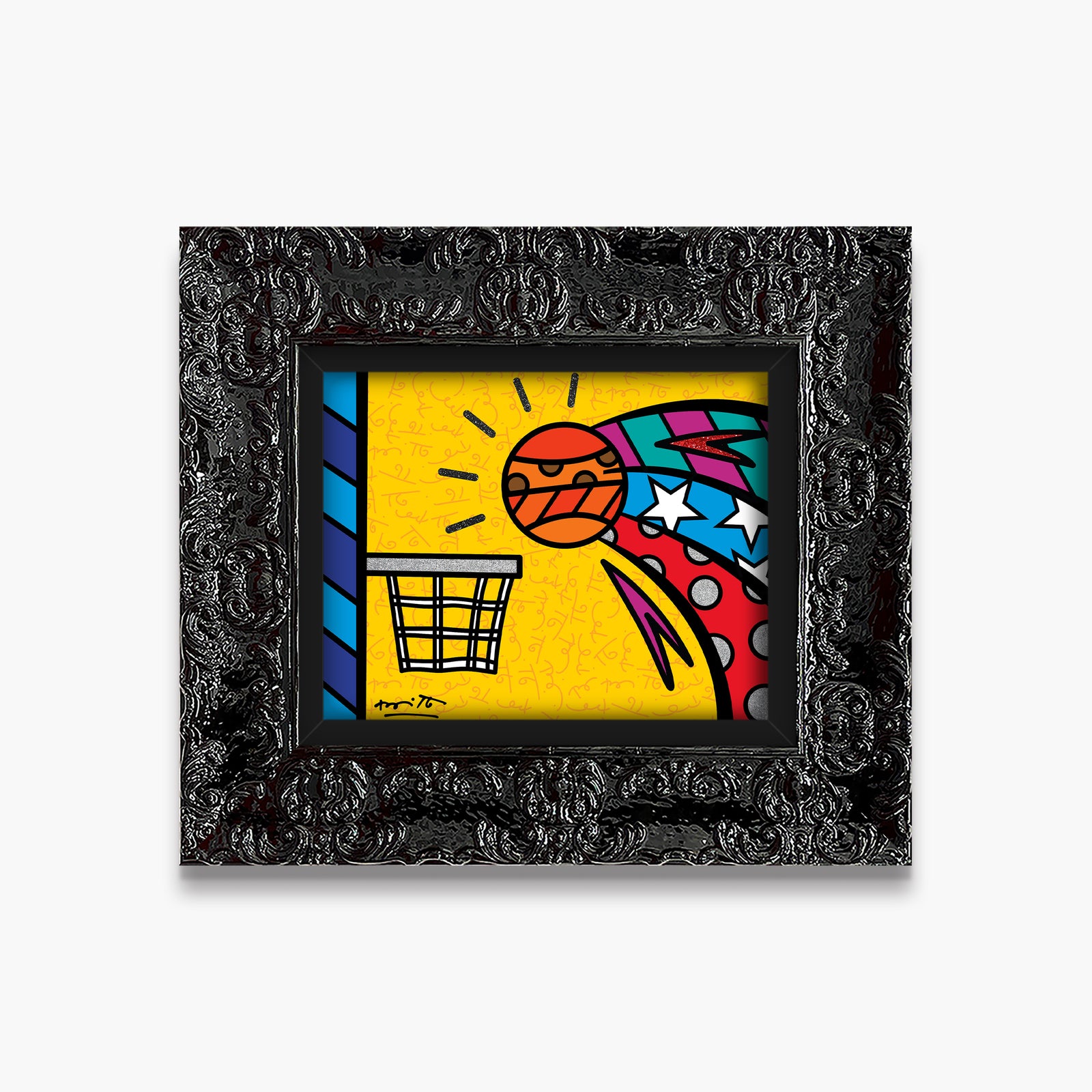 modern pop art swish limited edition print  vibrant home decor