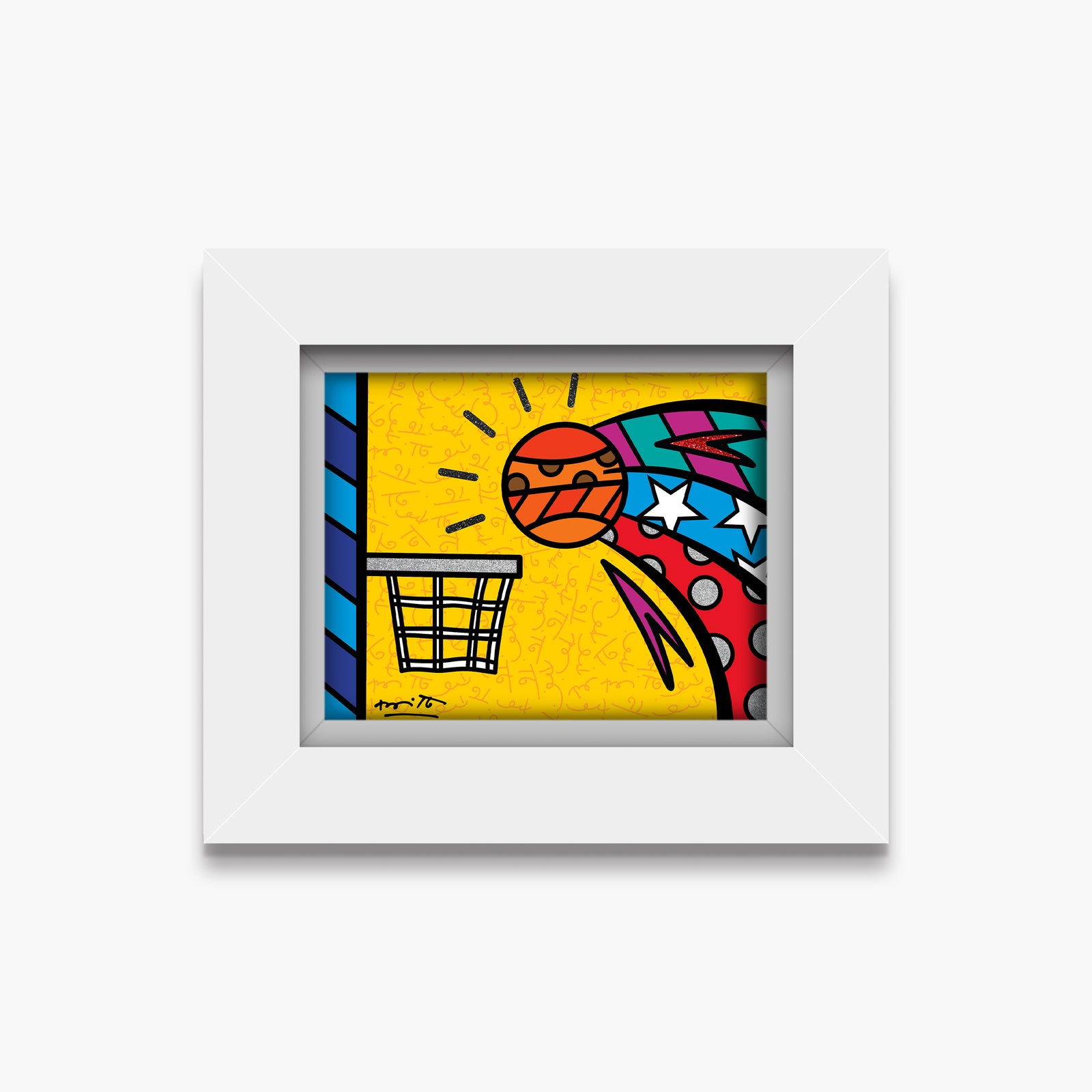 modern pop art swish limited edition print  vibrant home decor