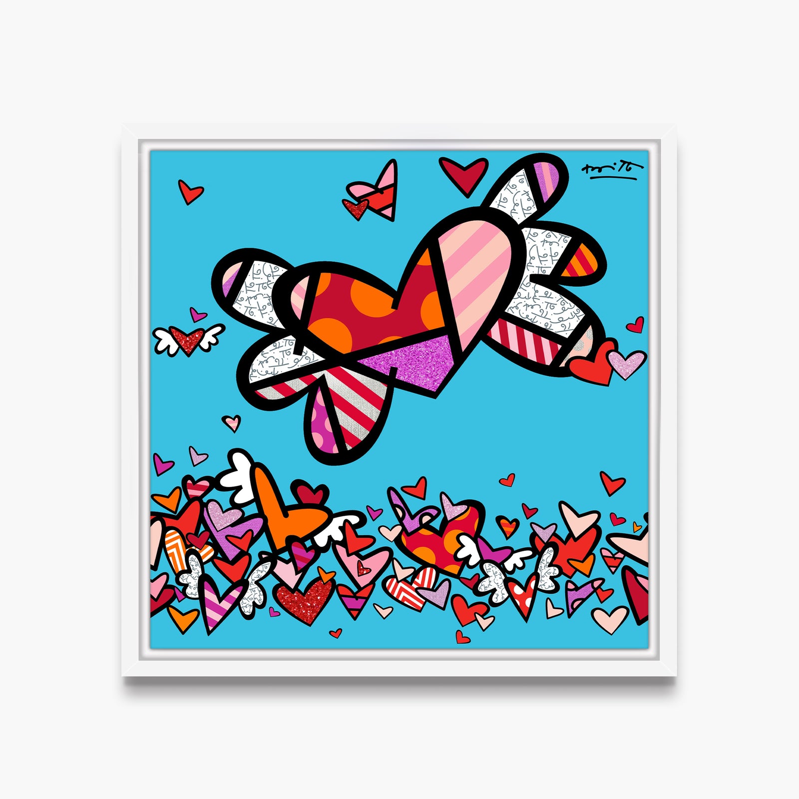 flow ii hearts limited edition  artistic colorful design collectible