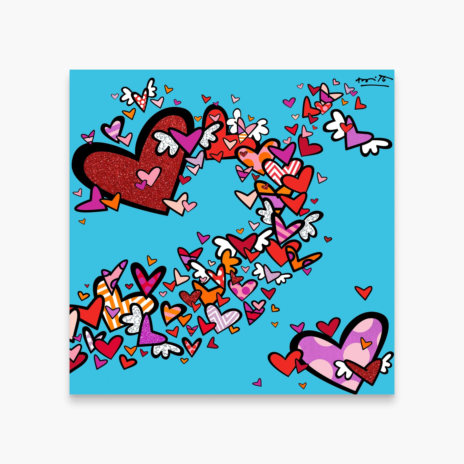 FLOW III (Hearts) - Limited Edition Print