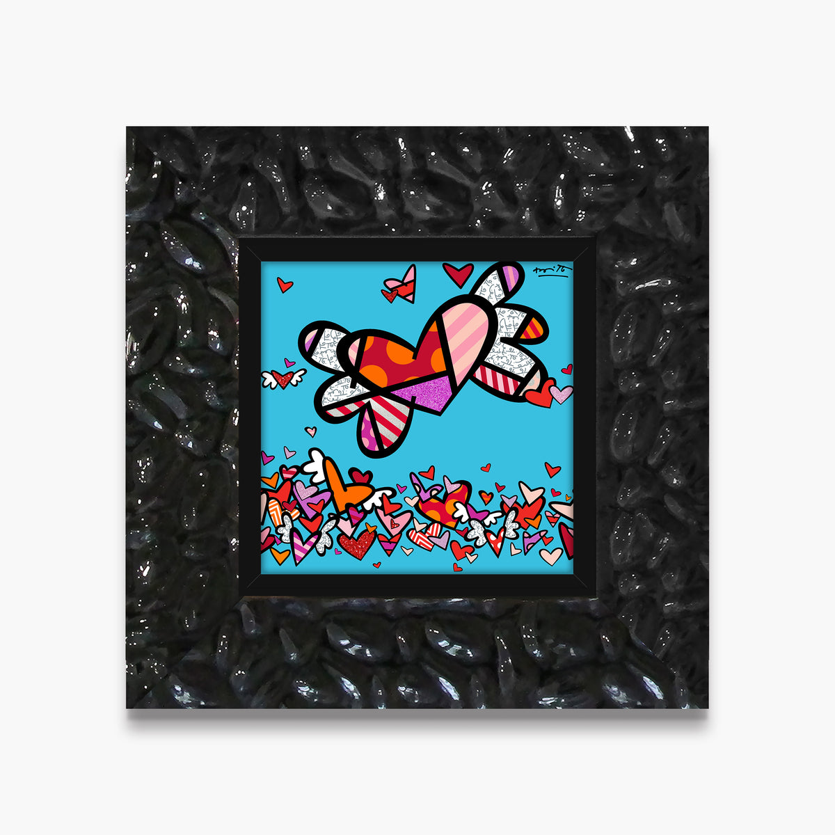Romero Britto little flow ii limited edition  colorful pop art design