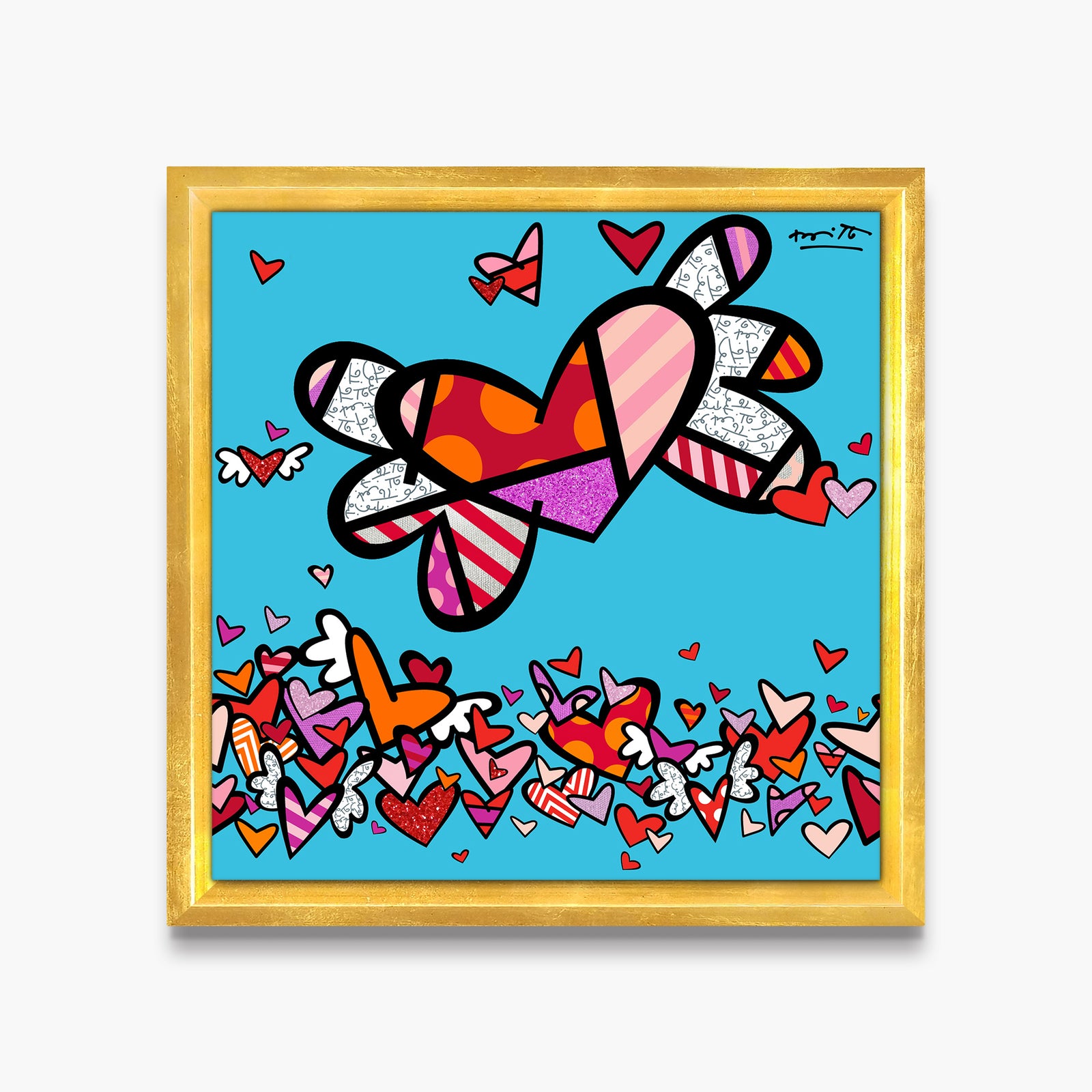 modern pop art little flow ii limited edition  vibrant home decor