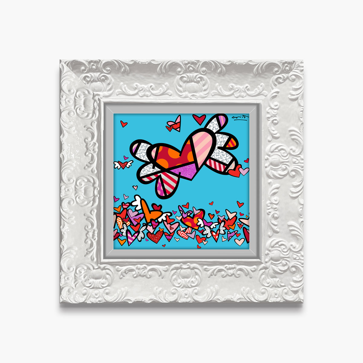 Romero Britto little flow ii limited edition  colorful pop art design