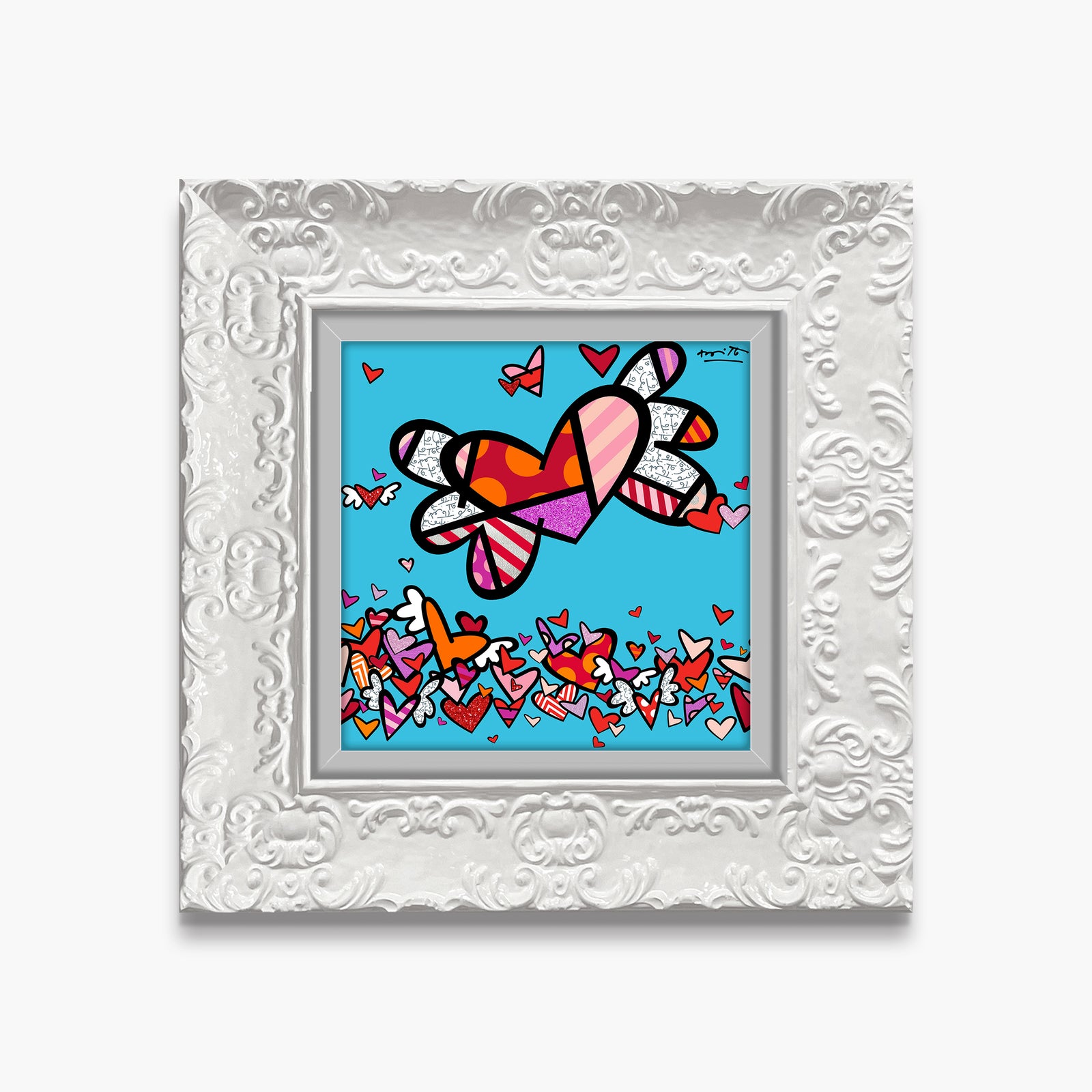 Romero Britto little flow ii limited edition  colorful pop art design