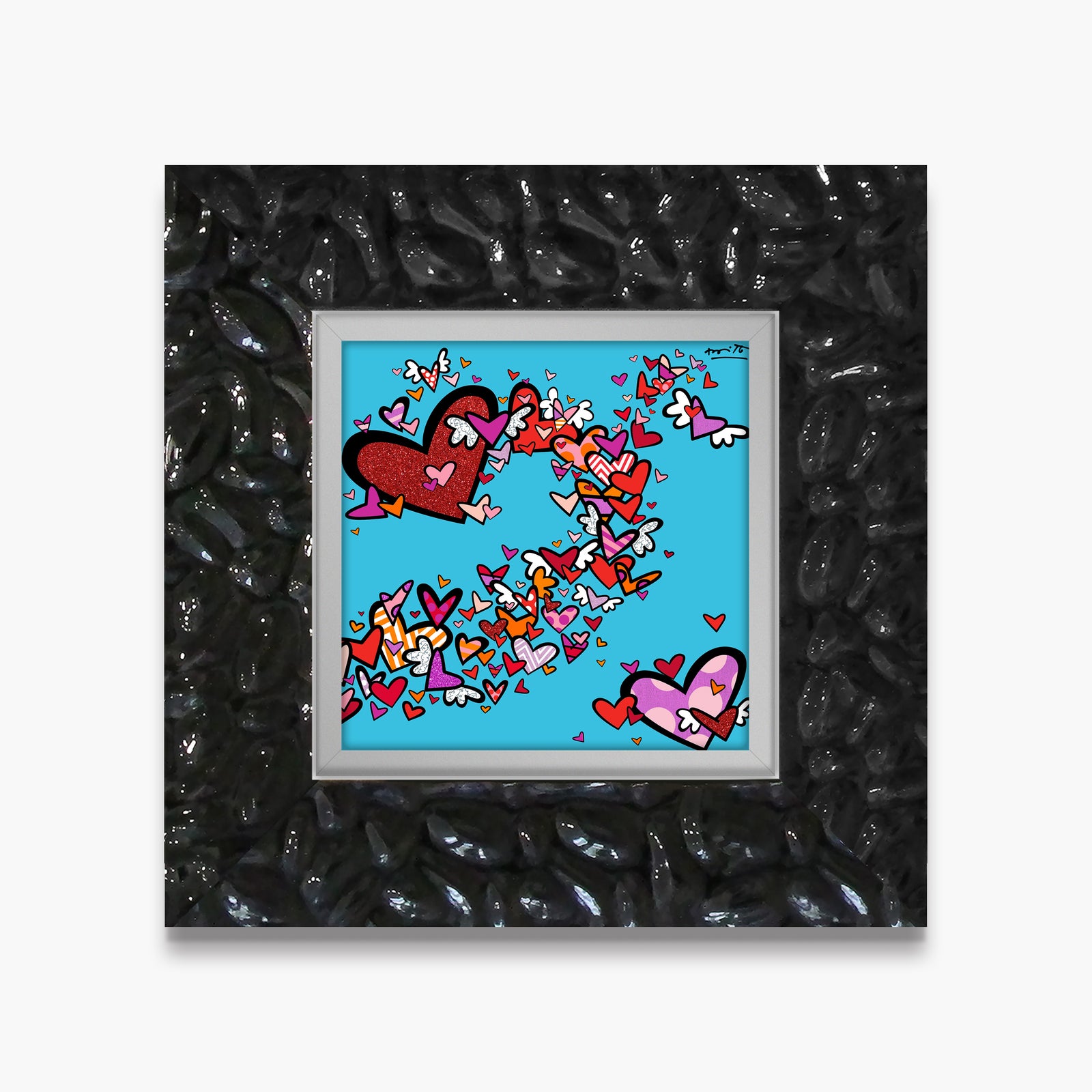 Romero Britto little flow iii limited edition  colorful pop art design