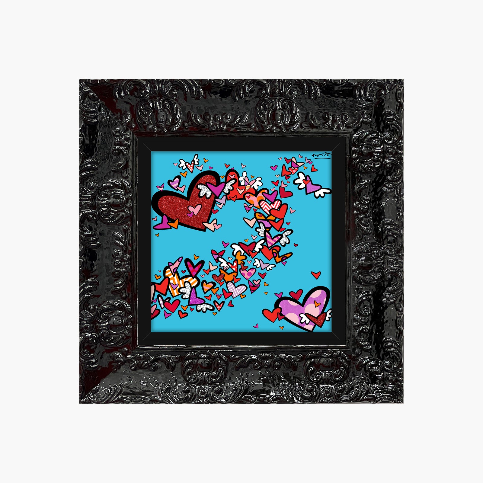 Romero Britto little flow iii limited edition  colorful pop art design