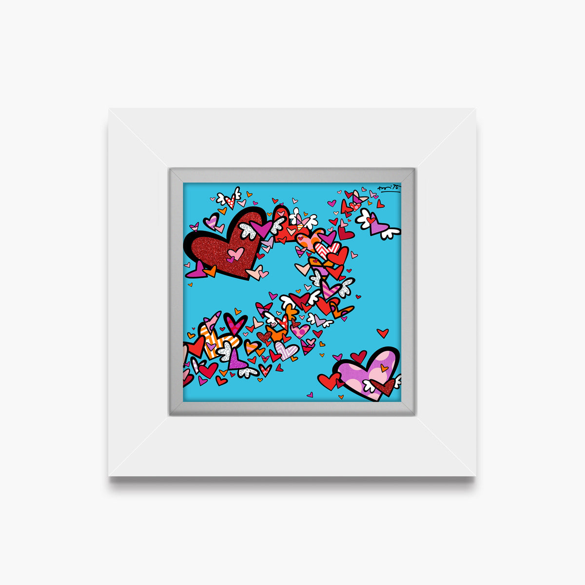 Romero Britto little flow iii limited edition  colorful pop art design