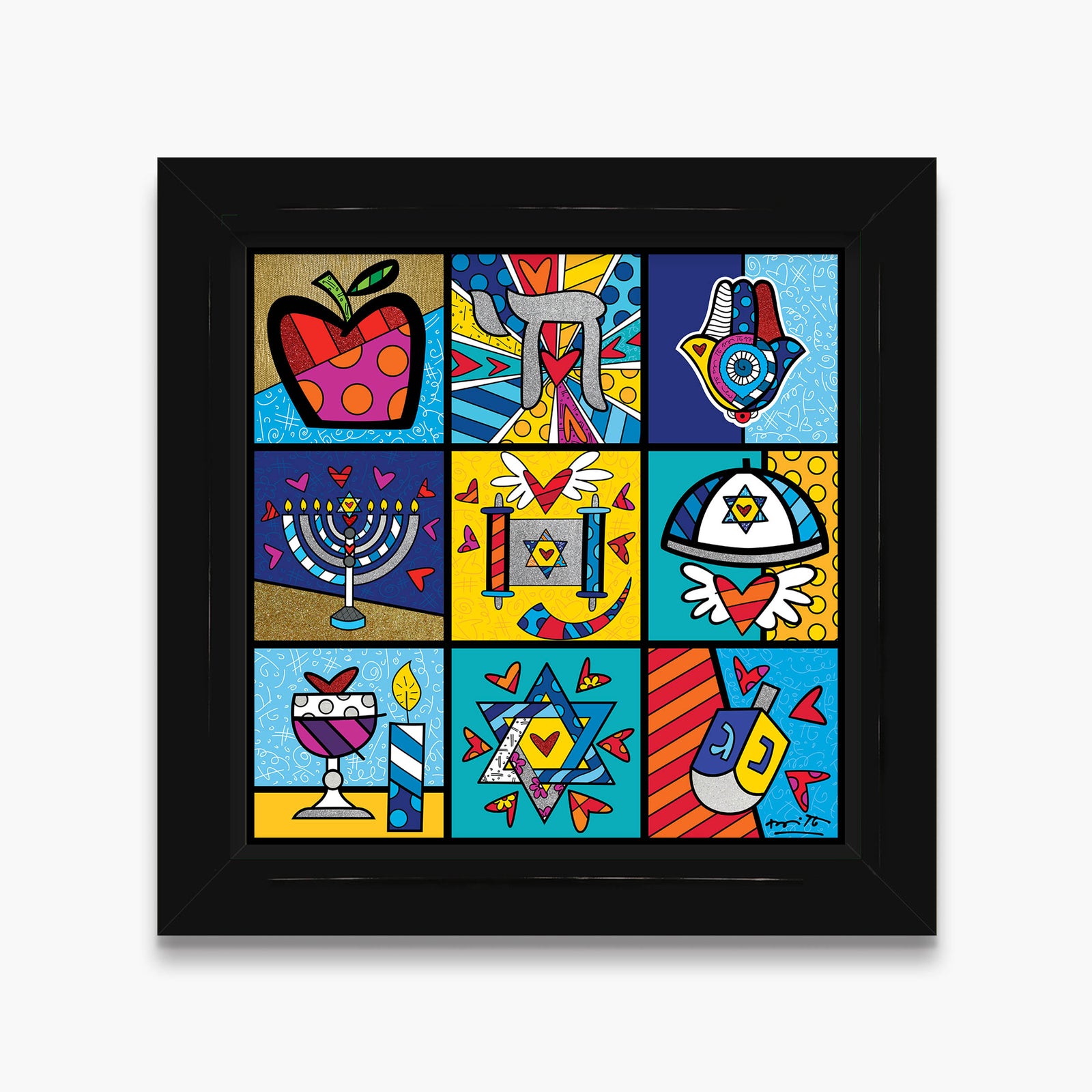 Romero Britto holy land limited edition print  contemporary pop art piece