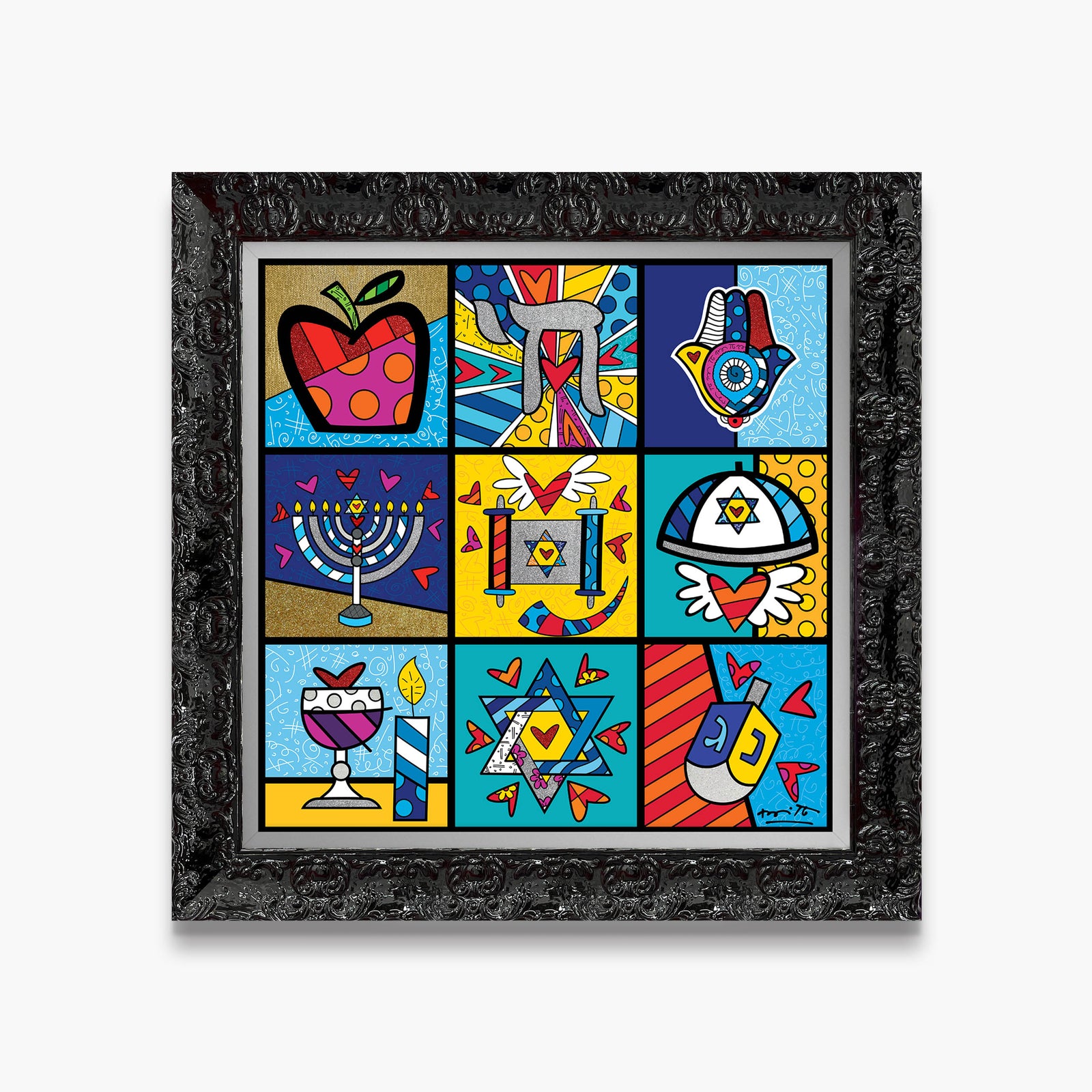 modern pop art holy land limited edition print  vibrant home decor