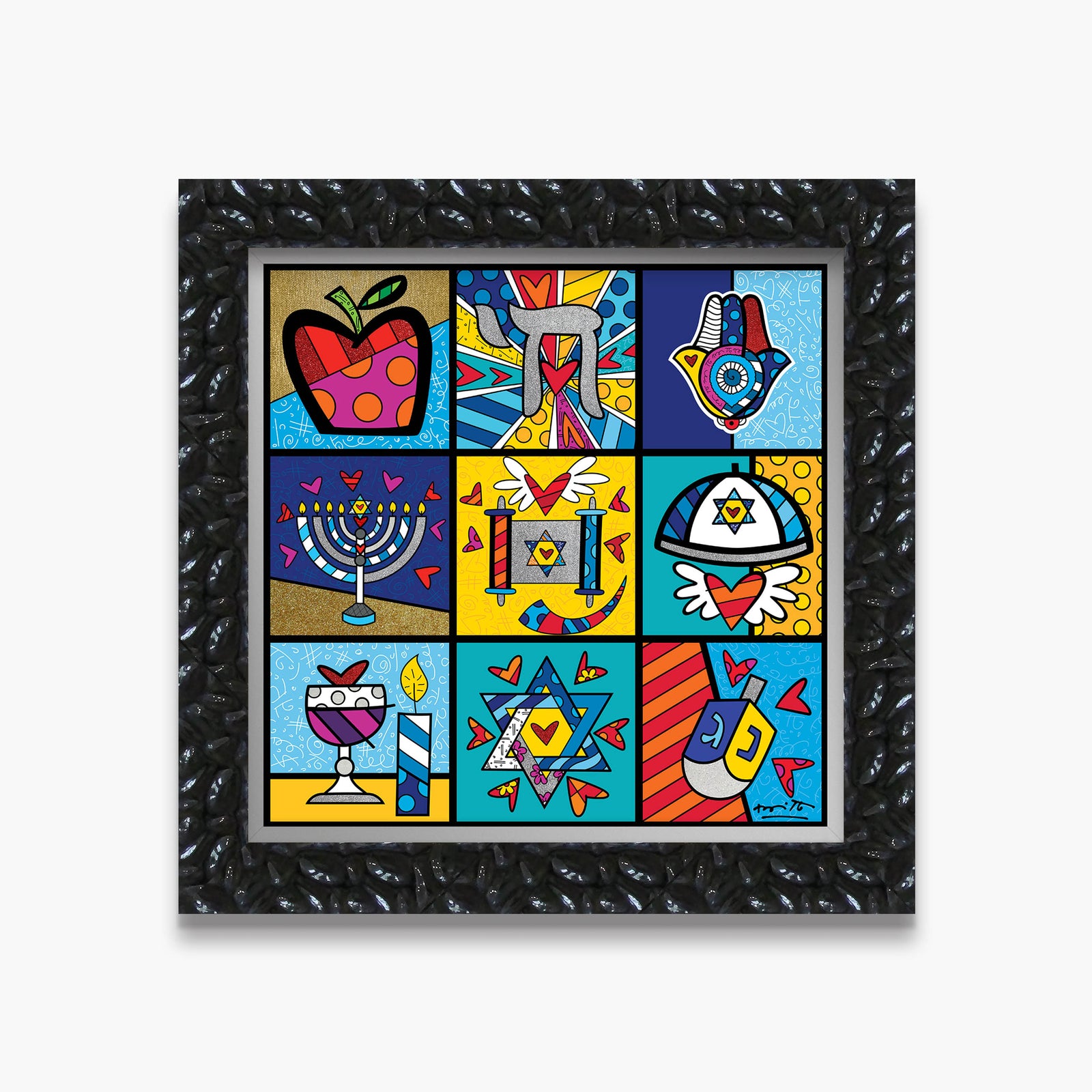 Romero Britto holy land limited edition print  contemporary pop art piece