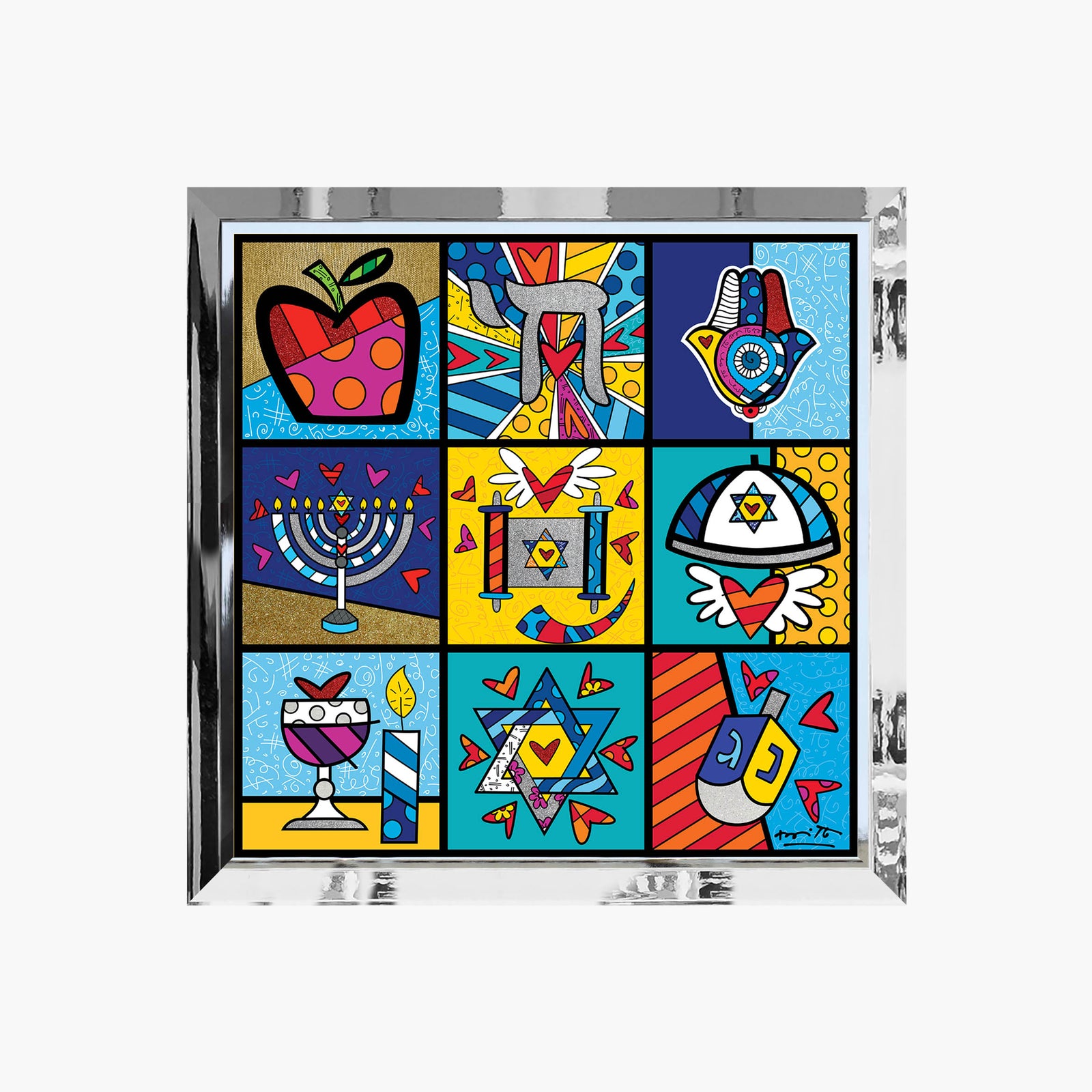 Romero Britto holy land limited edition print  colorful pop art design