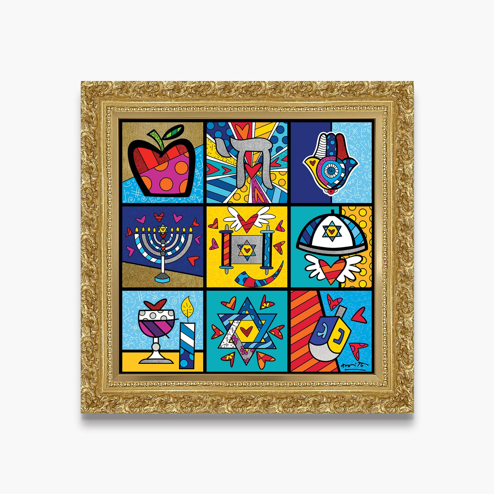modern pop art holy land limited edition print  vibrant home decor