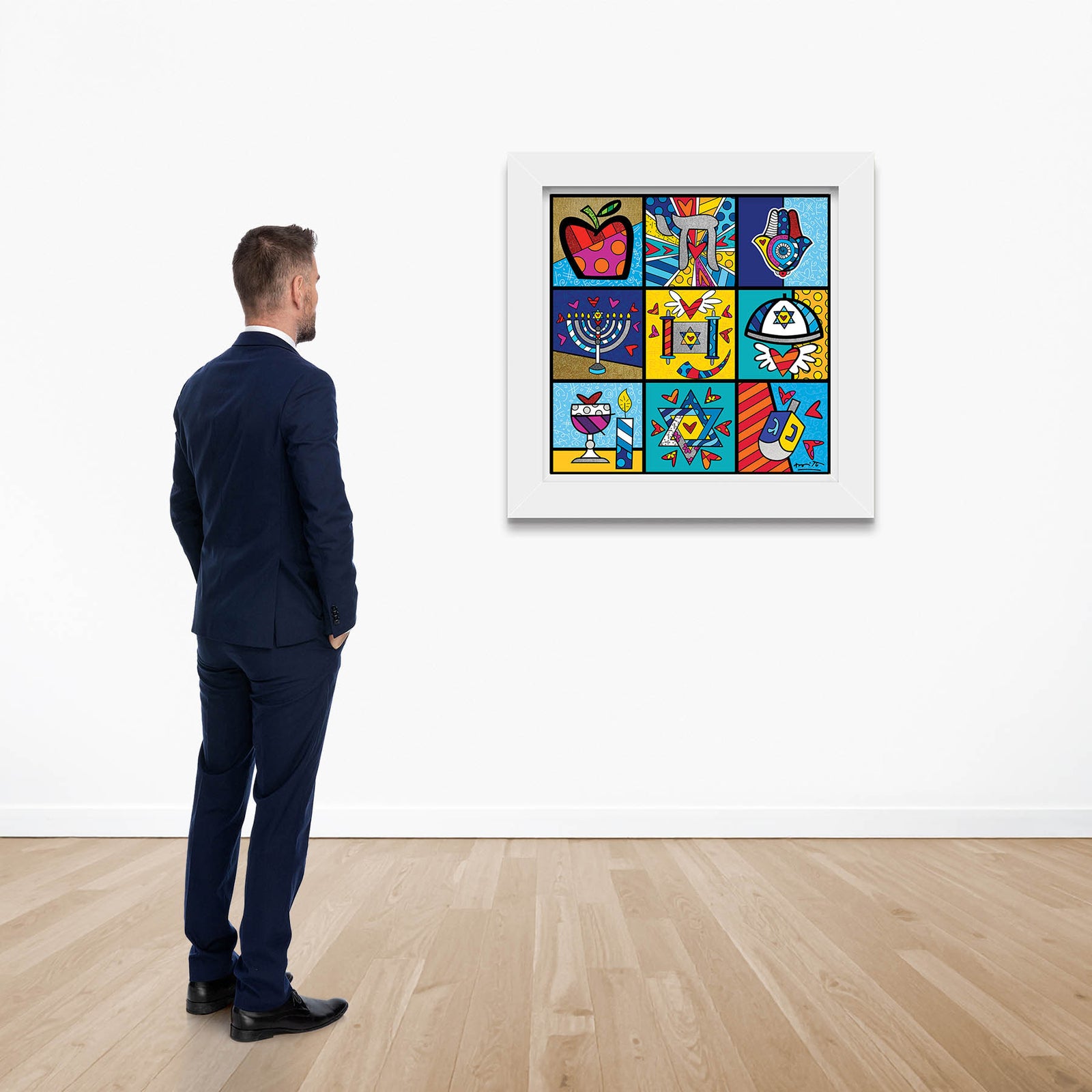 modern pop art holy land limited edition print  vibrant home decor