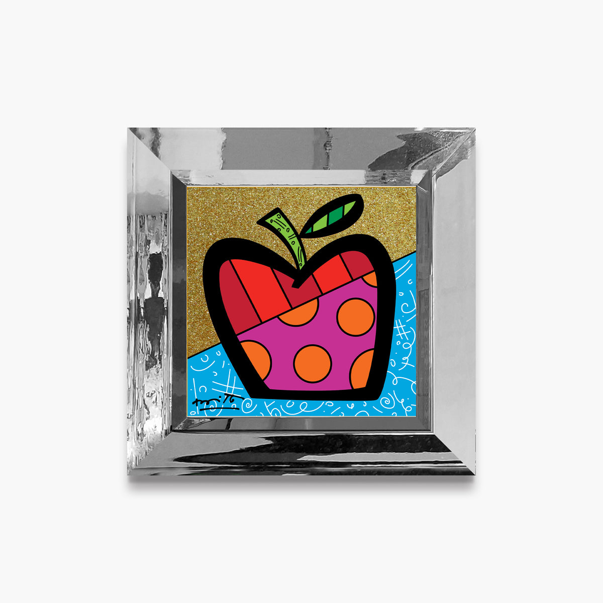modern pop art mazel tov apple limited edition  vibrant home decor
