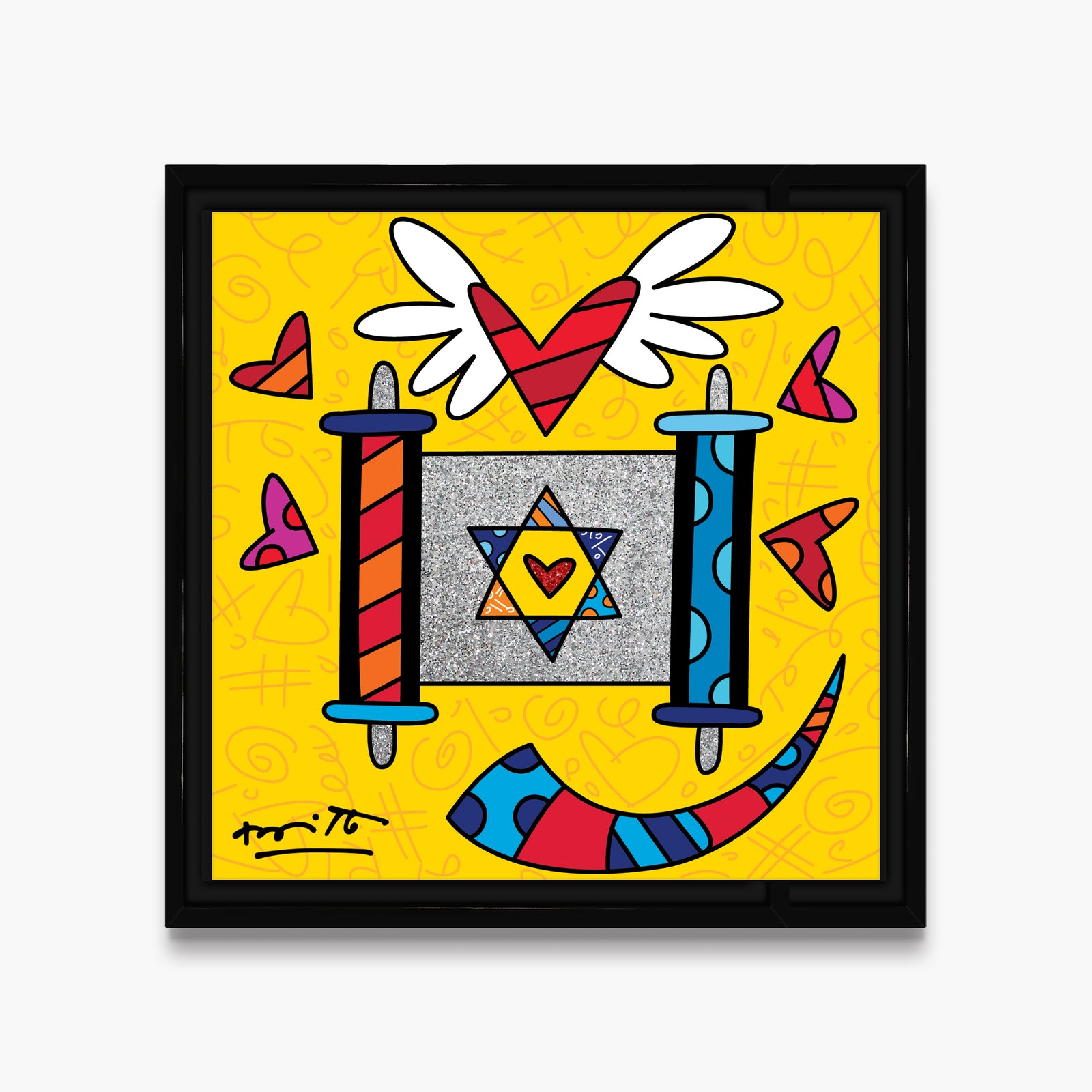 mazel tov torah limited edition  artistic colorful design collectible