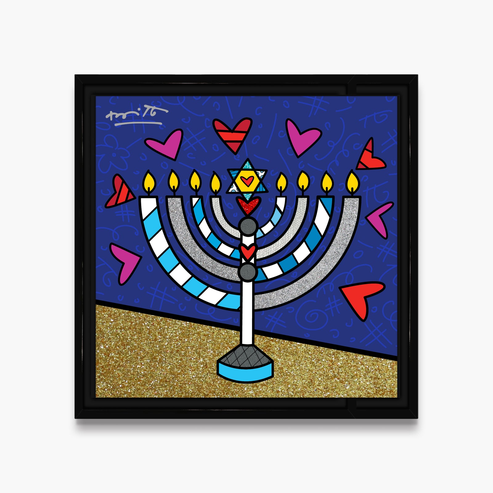 Mazel Tov (Menorah) - Limited Edition Print