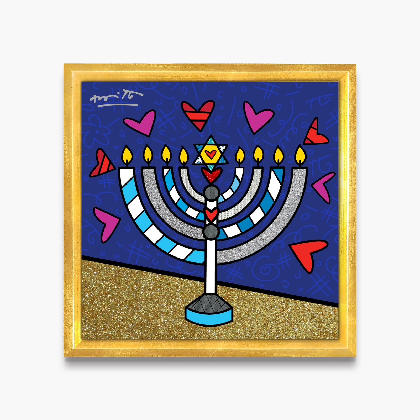 Mazel Tov (Menorah) - Limited Edition Print