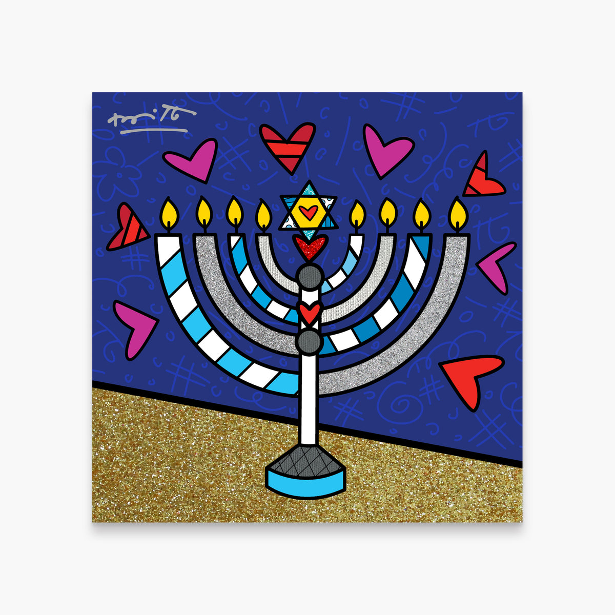 Mazel Tov (Menorah) - Limited Edition Print