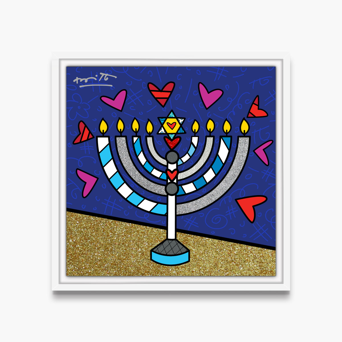 Mazel Tov (Menorah) - Limited Edition Print