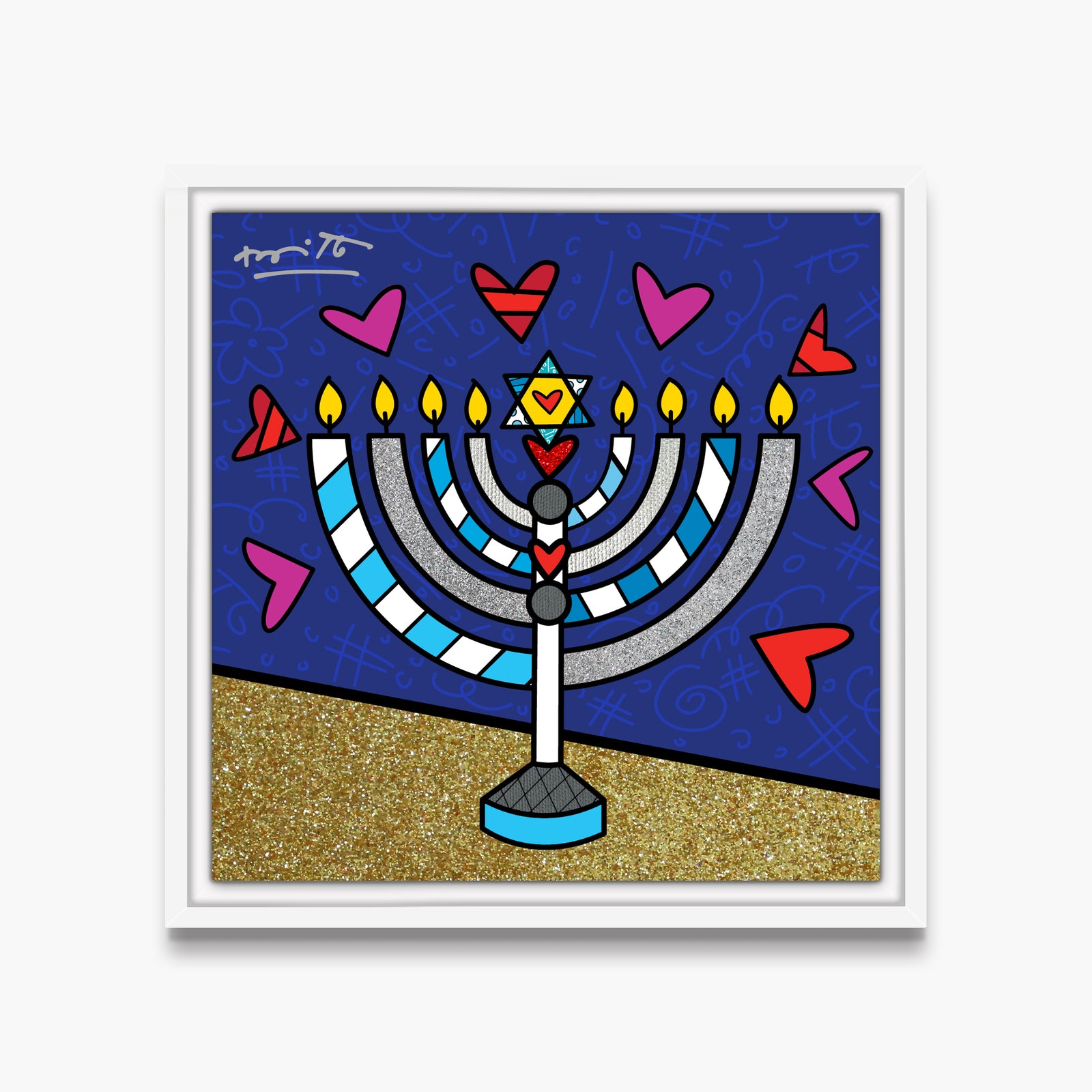 Mazel Tov (Menorah) - Limited Edition Print