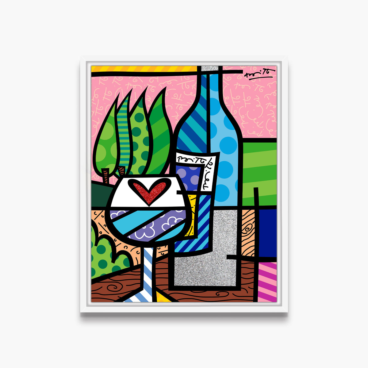 modern pop art to happiness limited edition print  vibrant home decor