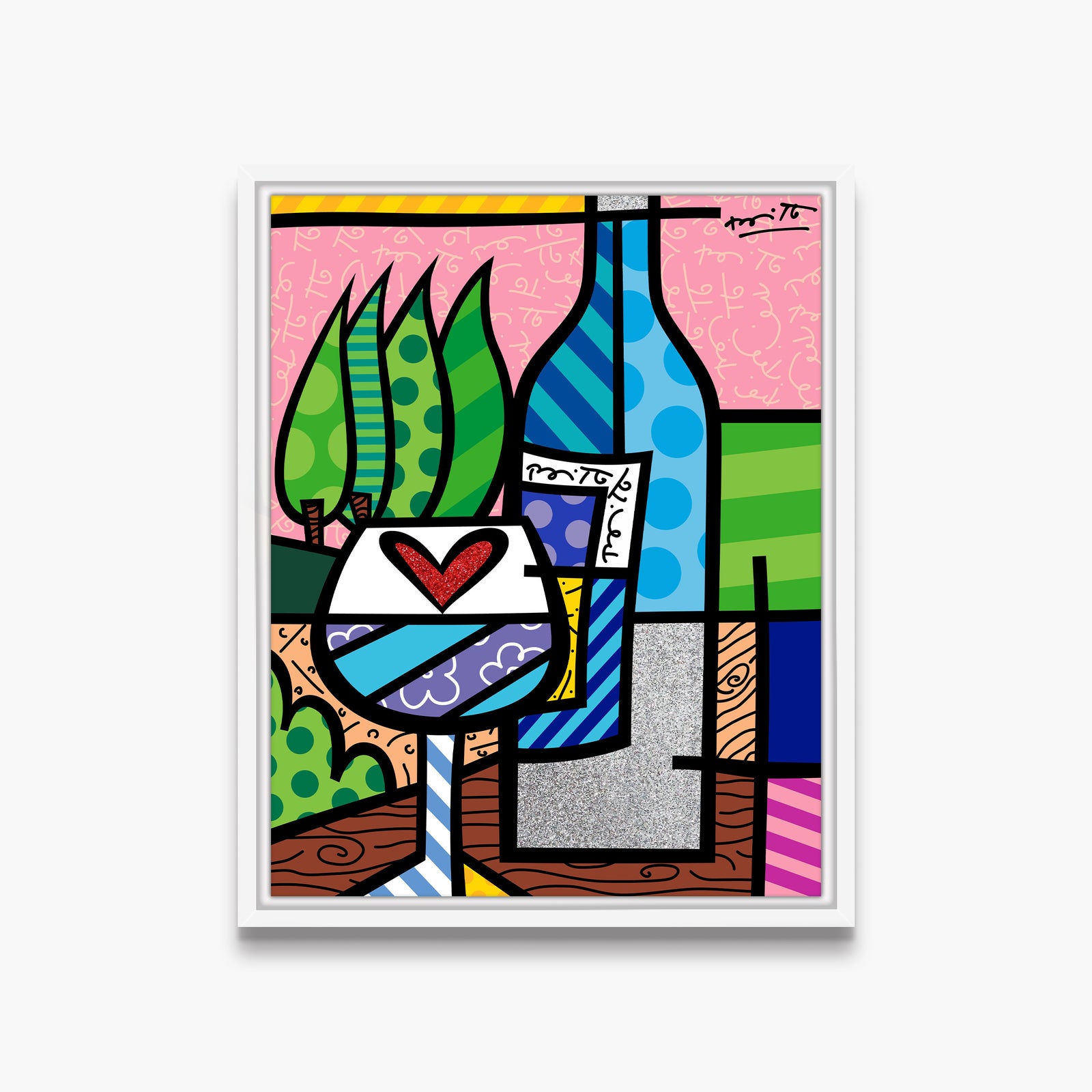 modern pop art to happiness limited edition print  vibrant home decor