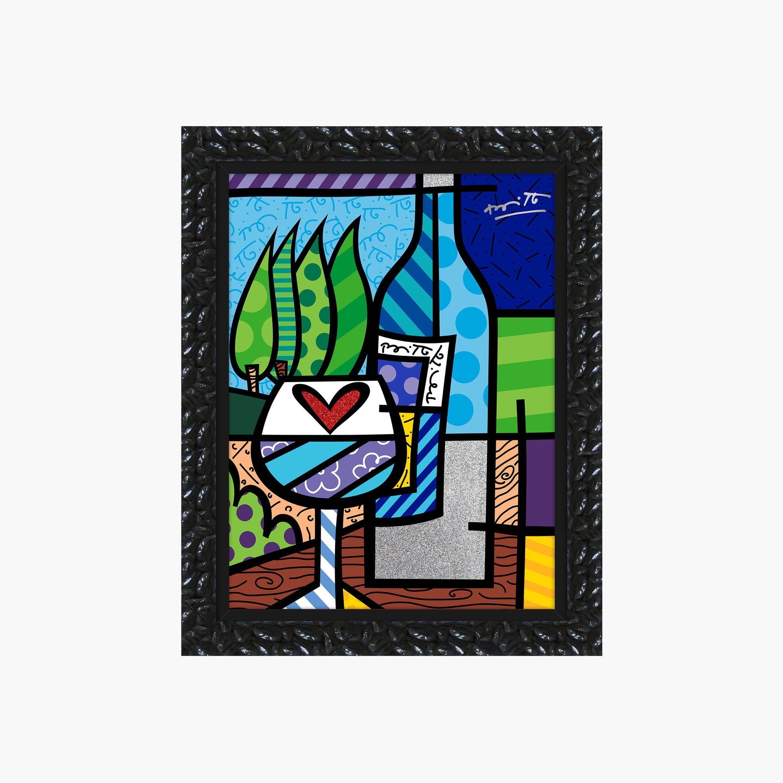 Romero Britto to a good life limited  colorful pop art design