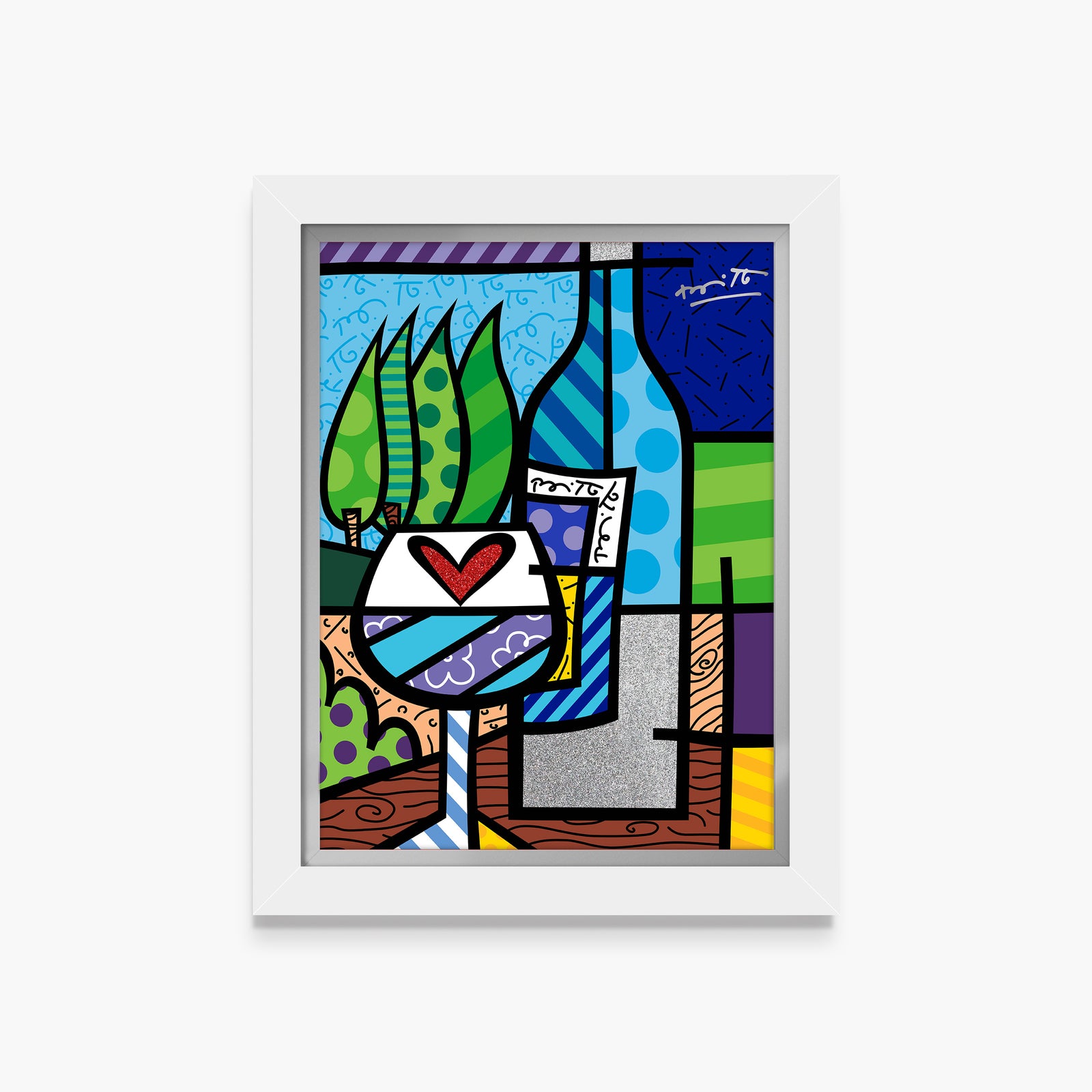 Romero Britto to a good life limited  colorful pop art design