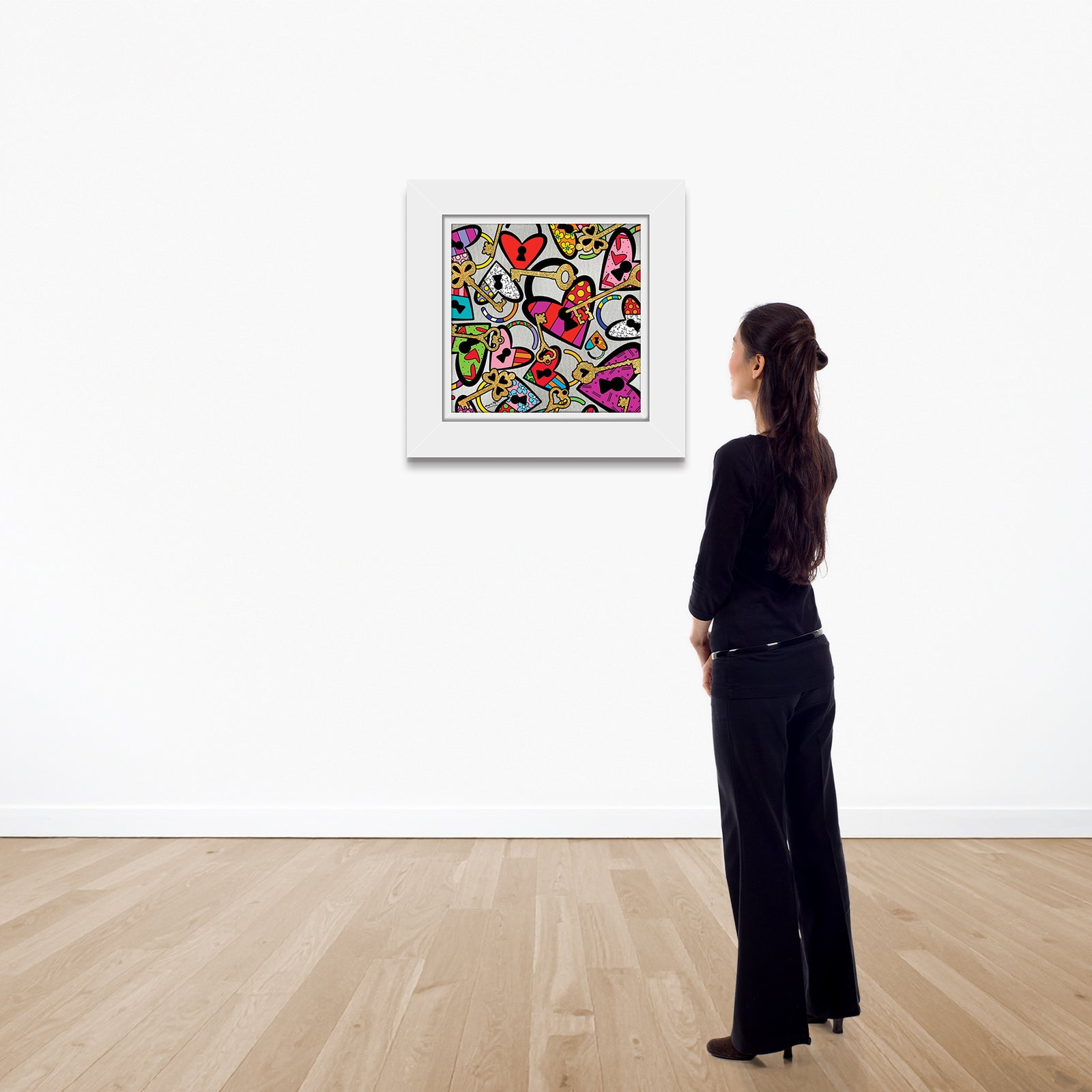 modern pop art locks of love limited edition  vibrant home decor