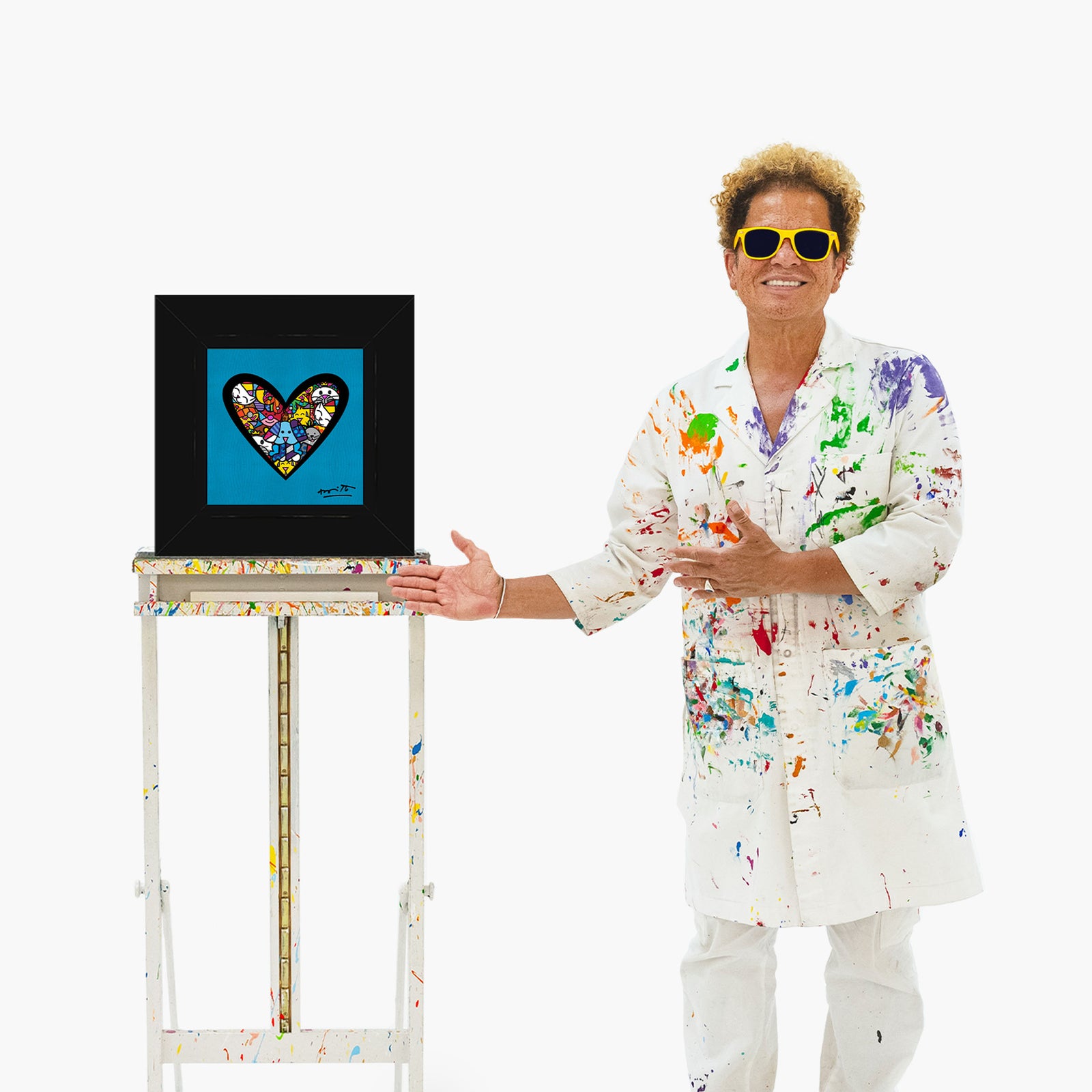 I Love Animals (Metallic Cyan) - Limited Edition Print