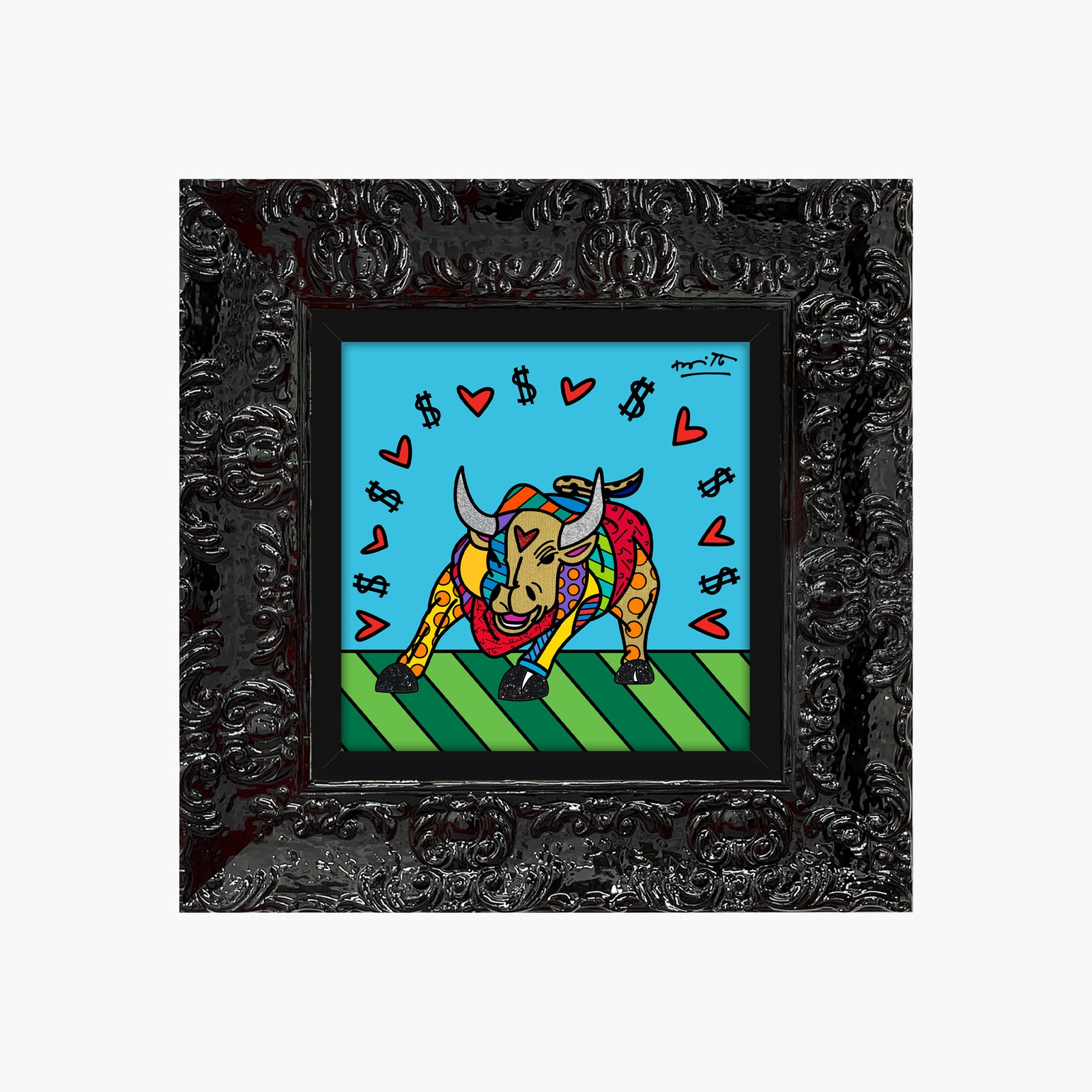 Romero Britto for good luck limited edition  colorful pop art design