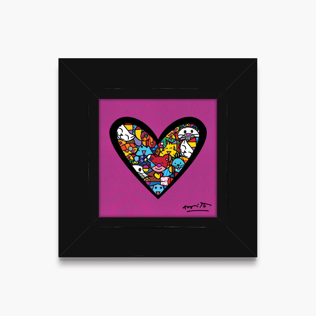 I Love Animals (Metallic Magenta) - Limited Edition Print