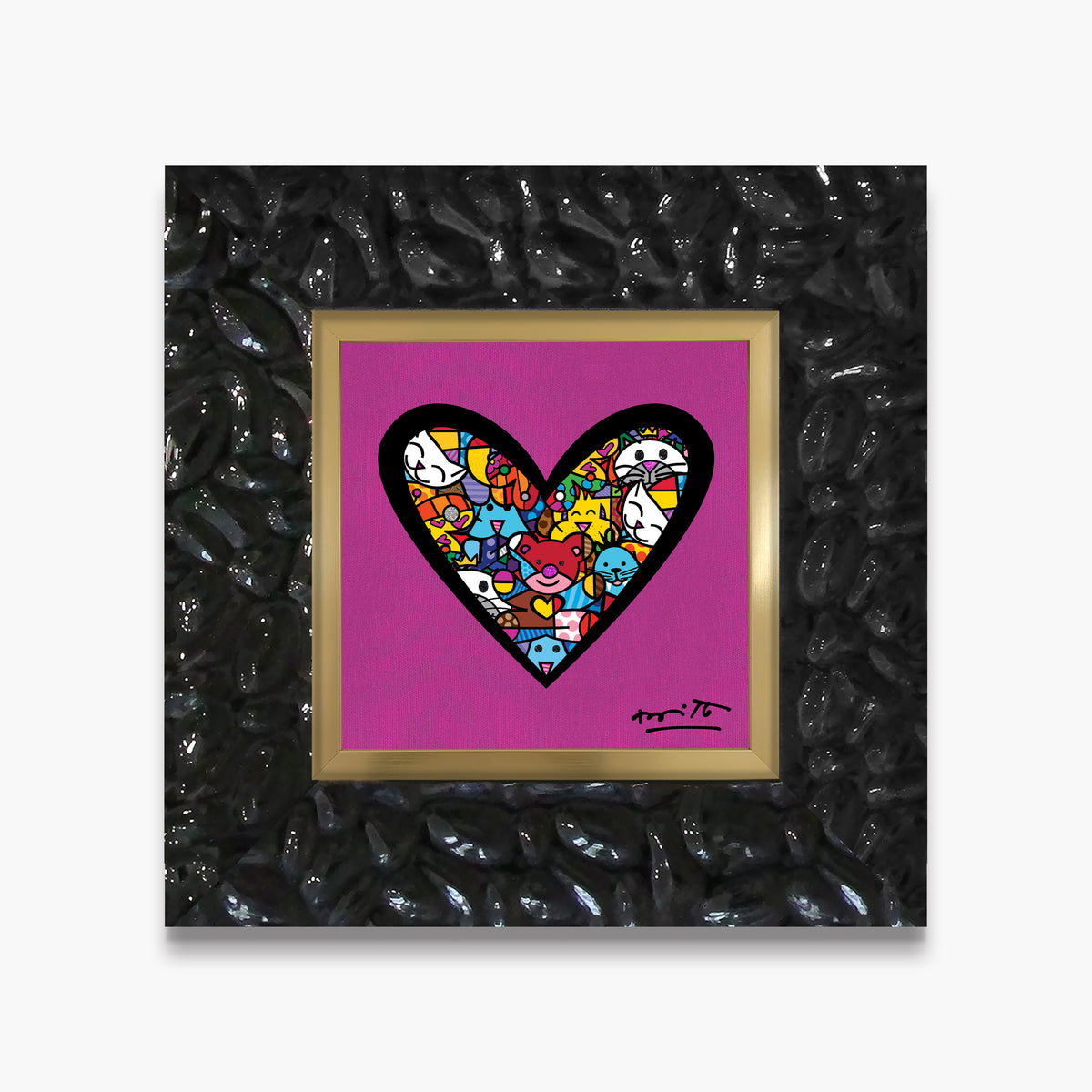 I Love Animals (Metallic Magenta) - Limited Edition Print