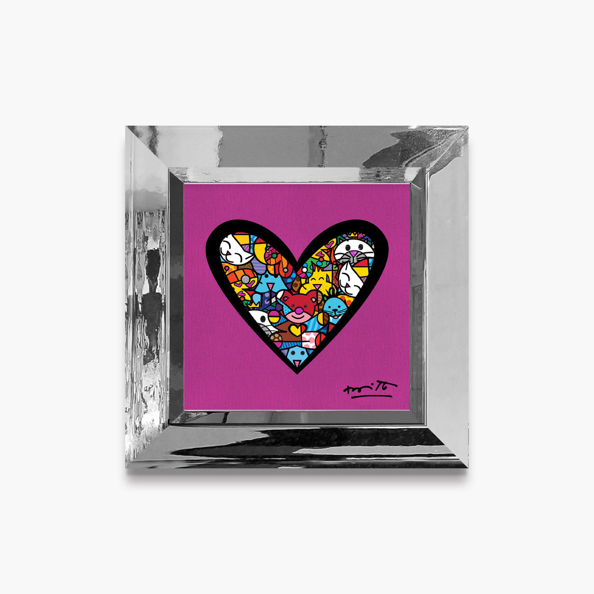 I Love Animals (Metallic Magenta) - Limited Edition Print