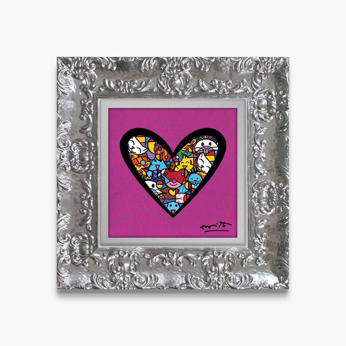 I Love Animals (Metallic Magenta) - Limited Edition Print